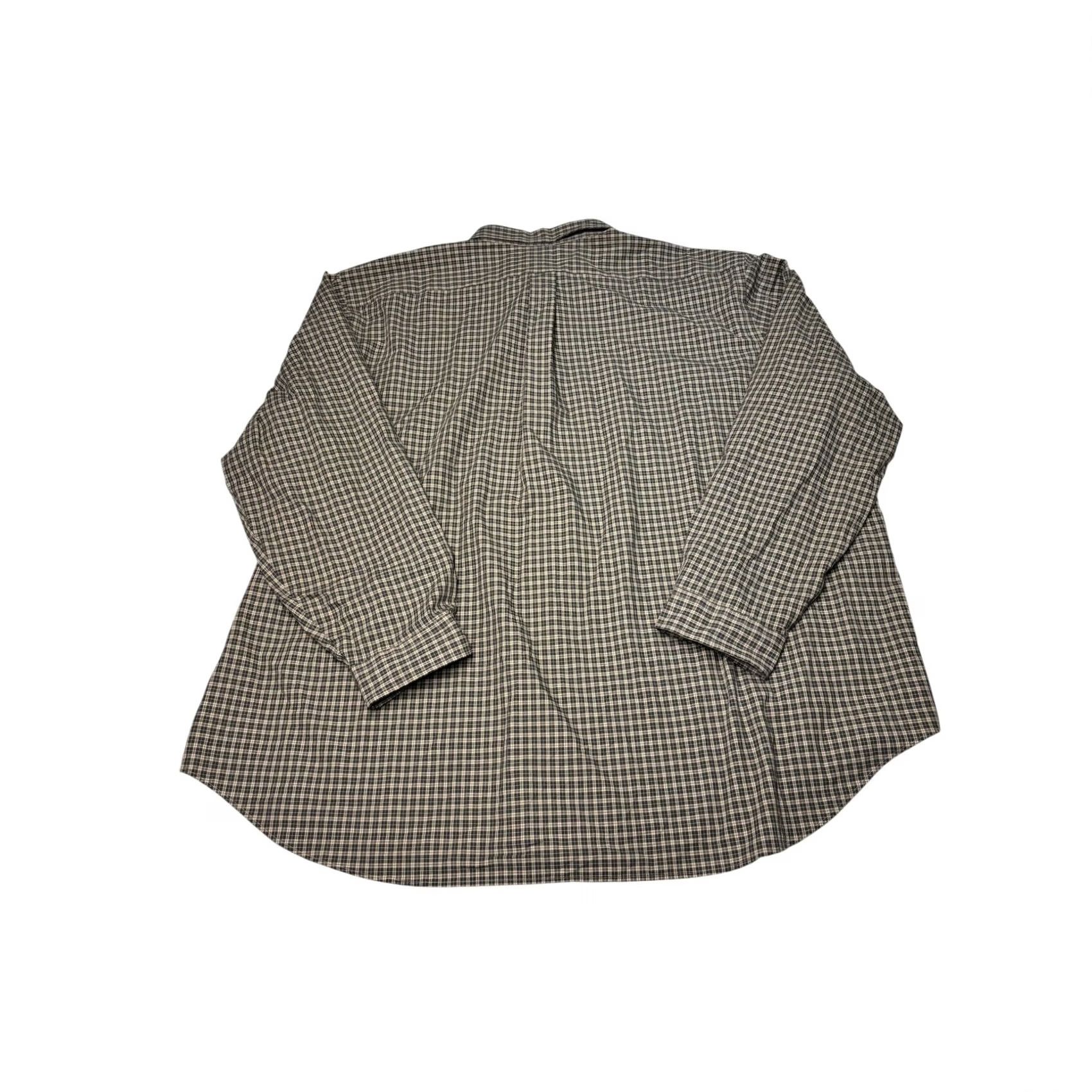 Polo Ralph Lauren Polo Ralph Lauren Shirt Check Brown Navy 4XB Big & Tall Button-Down Long Sleeve Classic Fit Mens0.14 Size US XXL / EU 58 / 5 - 6 Thumbnail