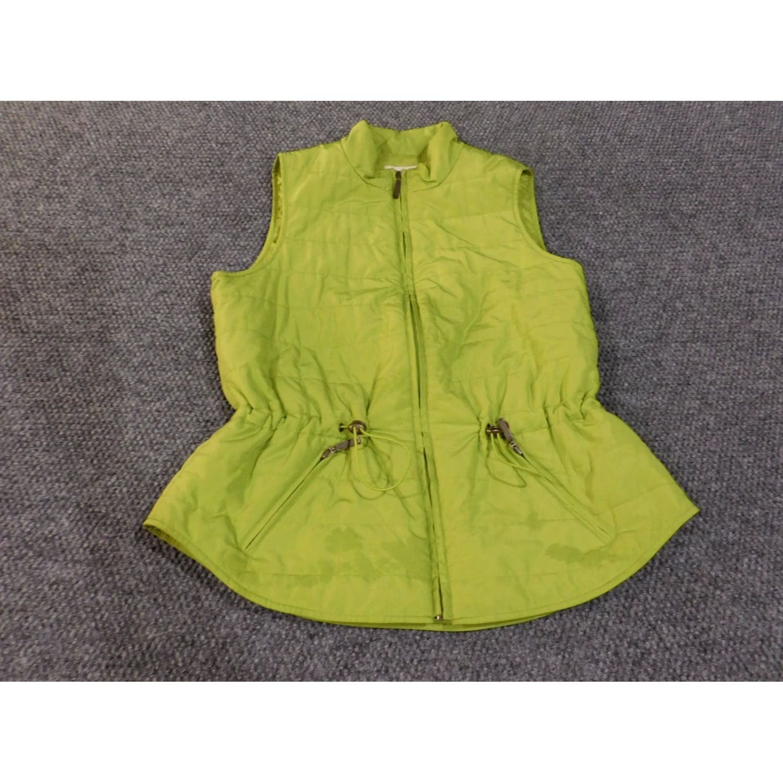 Coldwater Creek Coldwater Creek Vest Women Medium Green Zip Lined Polyester Softshell Puffer Jacket Hip Hop Style Size M / US 6-8 / IT 42-44 - 2 Thumbnail