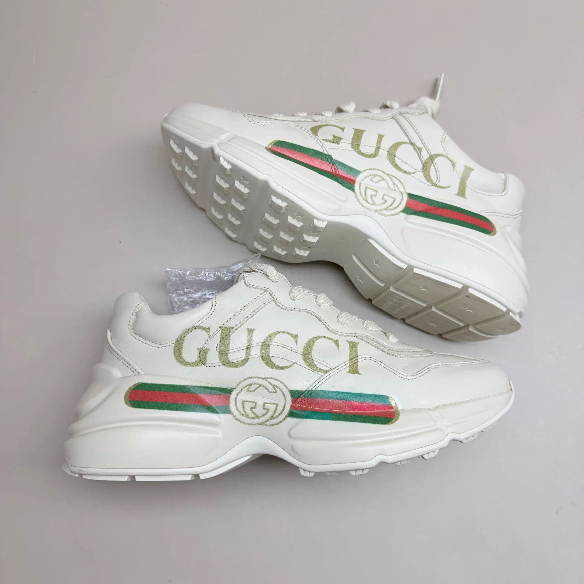 Gucci GUCCI belt print dad sneakers 36 (99 new) Size US 5.5 / IT 35.5 - 4 Thumbnail