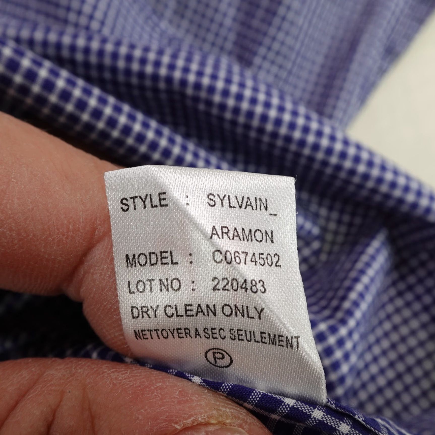Theory Theory Shirt Mens Medium Blue White Plaid Button Up - Cotton - M - Blue - Theory - Button-Up - Long Sleeve - Collared - Mens - Classic Designer Shirt Size US M / EU 48-50 / 2 - 6 Thumbnail