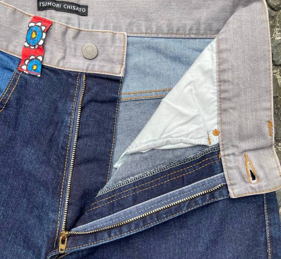 Tsumori Chisato Tsumori Chisato - Drop Crotch Indigo Dye Denim Size US 28 / EU 44 - 8 Thumbnail