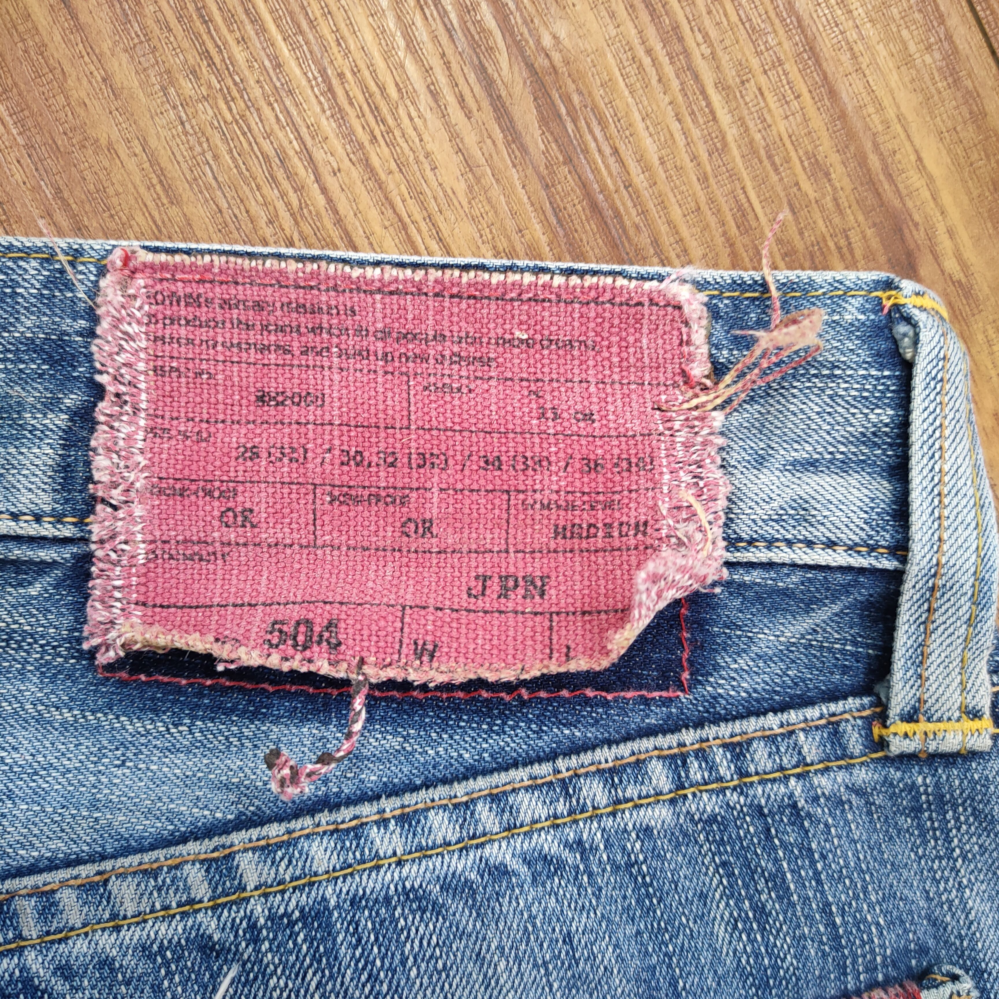 Edwin × Jean × Vintage VINTAGE EDWIN 504 FADED JEANS DENIM PANTS Size US 34 / EU 50 - 15 Thumbnail