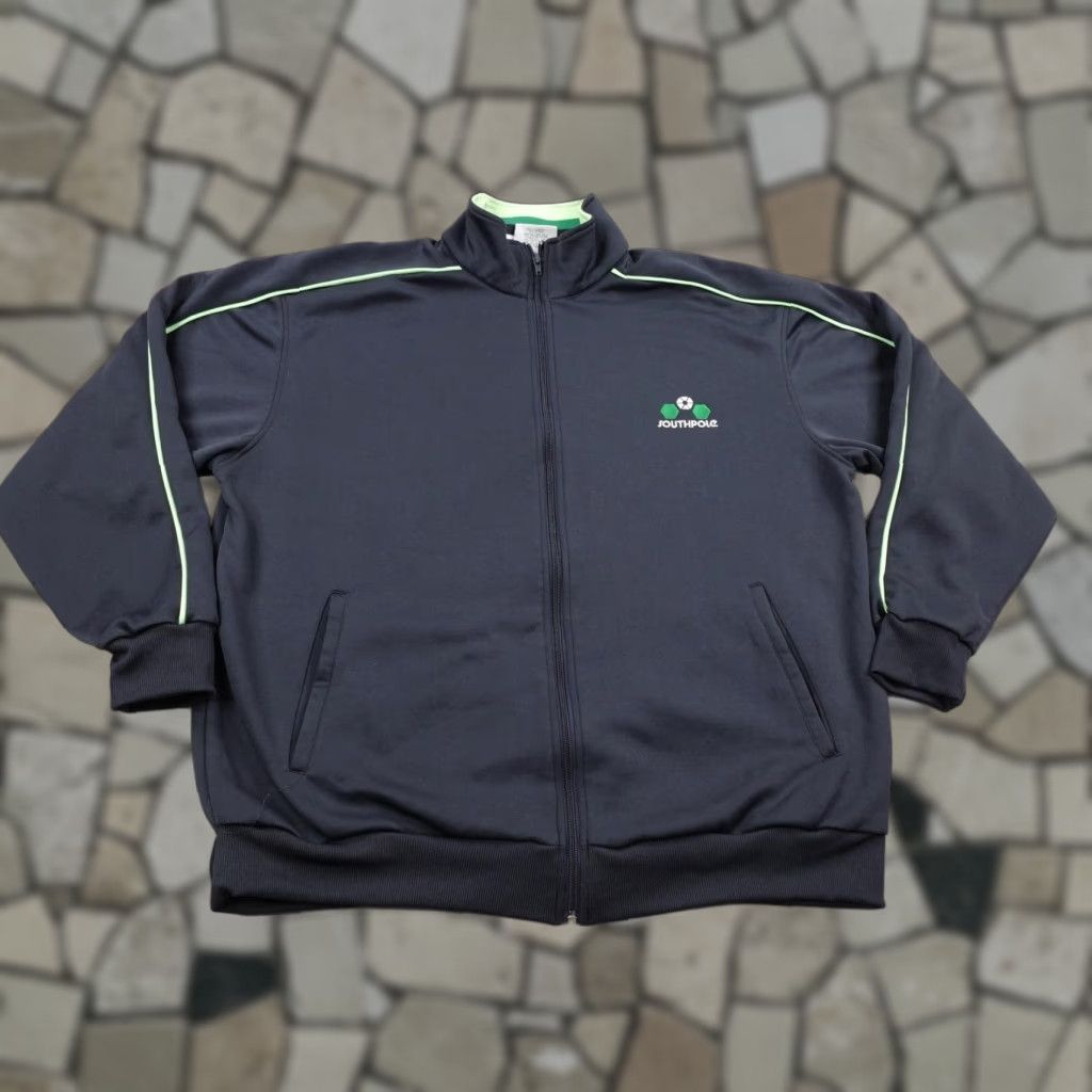 Southpole VINTAGE Southpole Jacket Mens XL Blue Green Track Coat Full Zip Up Hip Hop Y2K Size US XL / EU 56 / 4 - 1 Thumbnail