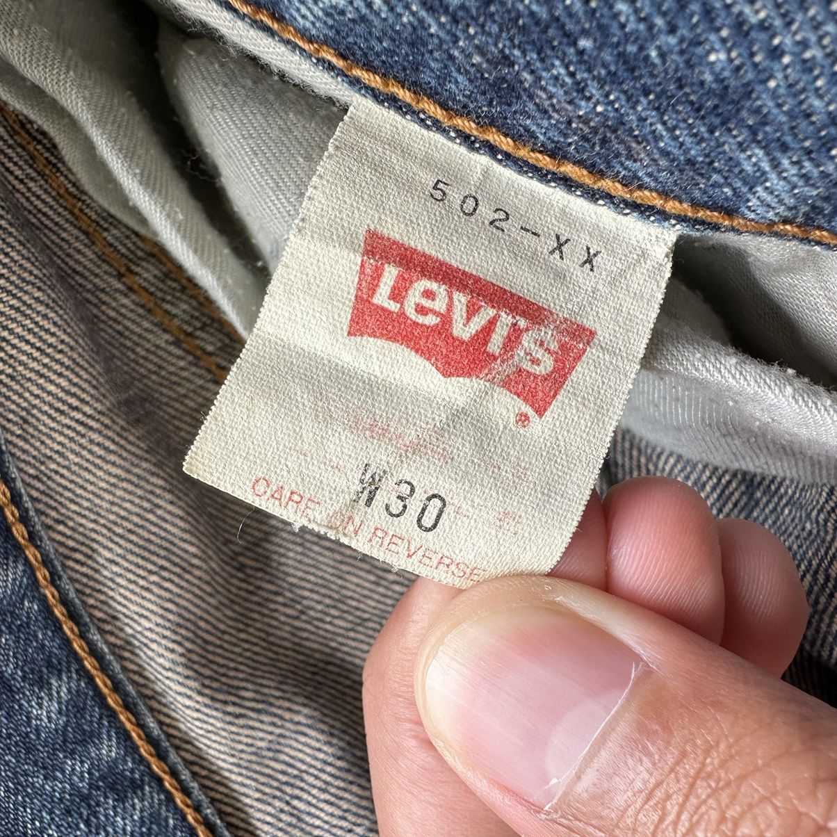 Japanese Brand Vtg🔥Levi’s 502 Talon Selvedge Distressed Faded Denim Jean Size US 30 / EU 46 - 8 Thumbnail
