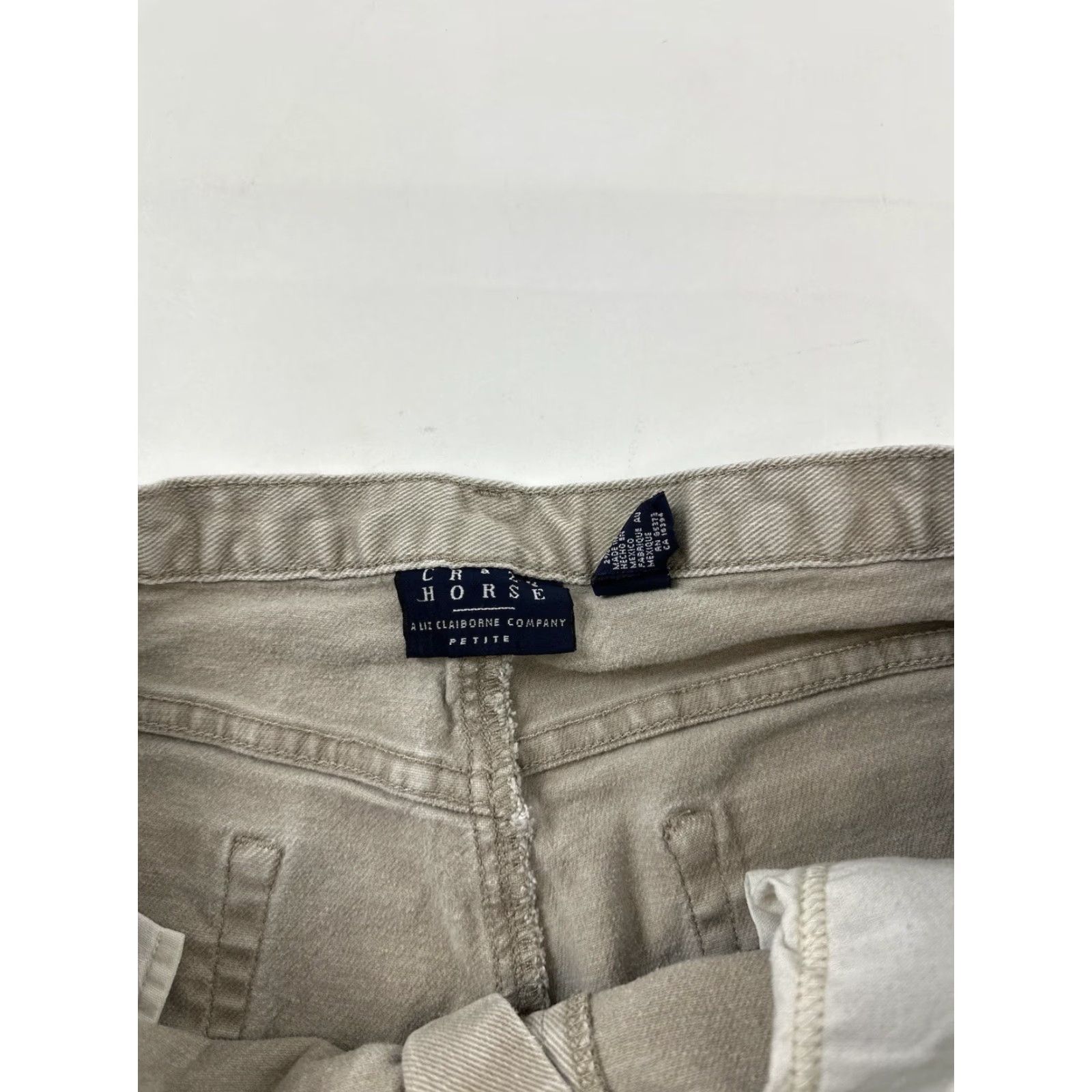 Vintage VINTAGE Crazy Horse Jeans Women 16P Khaki Beige Horse Petite 16P Jeans Womens Khakis Vintage Size 38" / US 16 / IT 52 - 3 Thumbnail