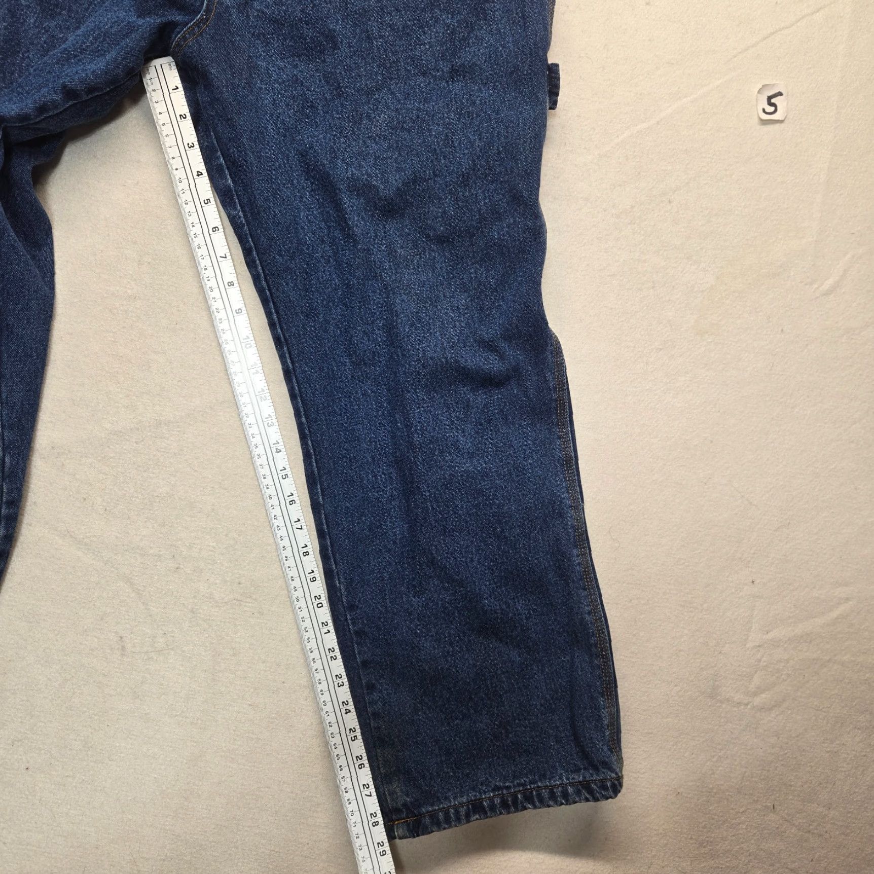 Denime Guide Gear Jeans Denim Blue Flannel-Lined Regular Fit 42x29 Men’s Jeans - 42 Regular Blue/Denim Pants with Belt Loops, 5-Pocket, Work/Outdoor Theme Size US 42 / EU 58 - 7 Thumbnail