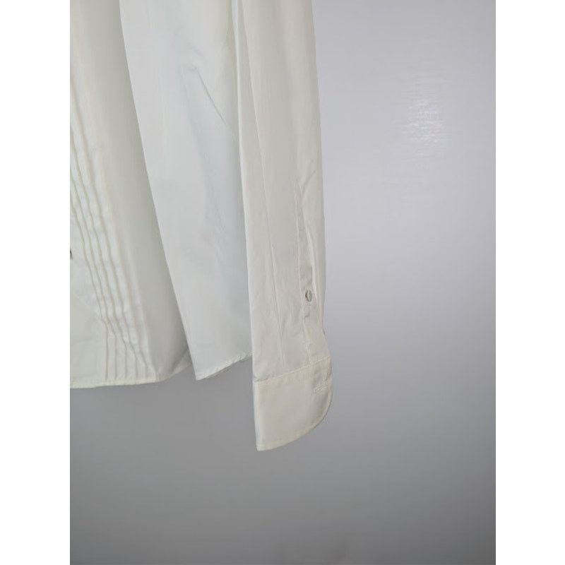 Gucci o1rshd1 Piece Dyed Popeline Over Boxy Shirt in Natural White Size US XL / EU 56 / 4 - 6 Thumbnail