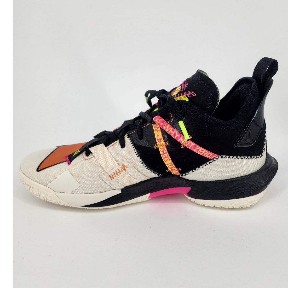 Nike Jordan Why Not Zer0.4 Pale Ivory Orange Volt Men’s 9.5 Size US 9.5 / EU 42-43 - 2 Thumbnail