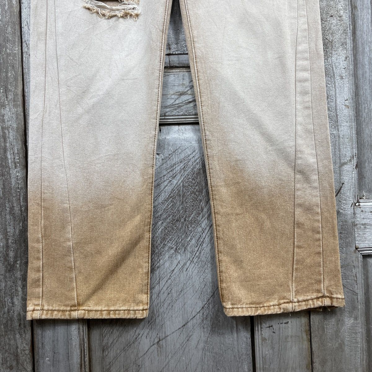 Designer × Japanese Brand × Vintage Vintage japanese Brand Distressed Jeans Nice Design Size 28" / US 6 / IT 42 - 7 Thumbnail