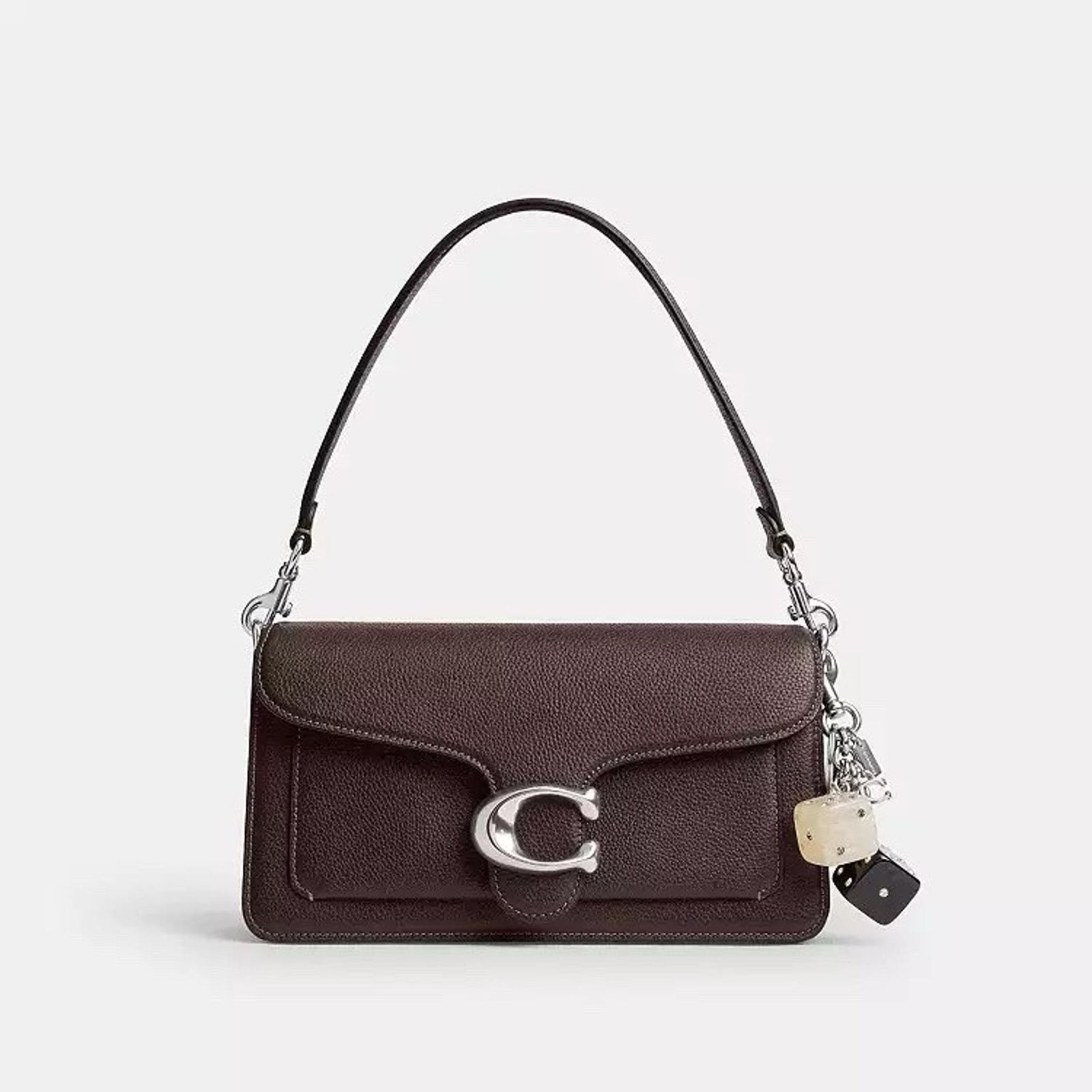 Coach NWT Coach Dice Bag Charm CEA16 Light Antique Gold/Black Size ONE SIZE - 7 Thumbnail