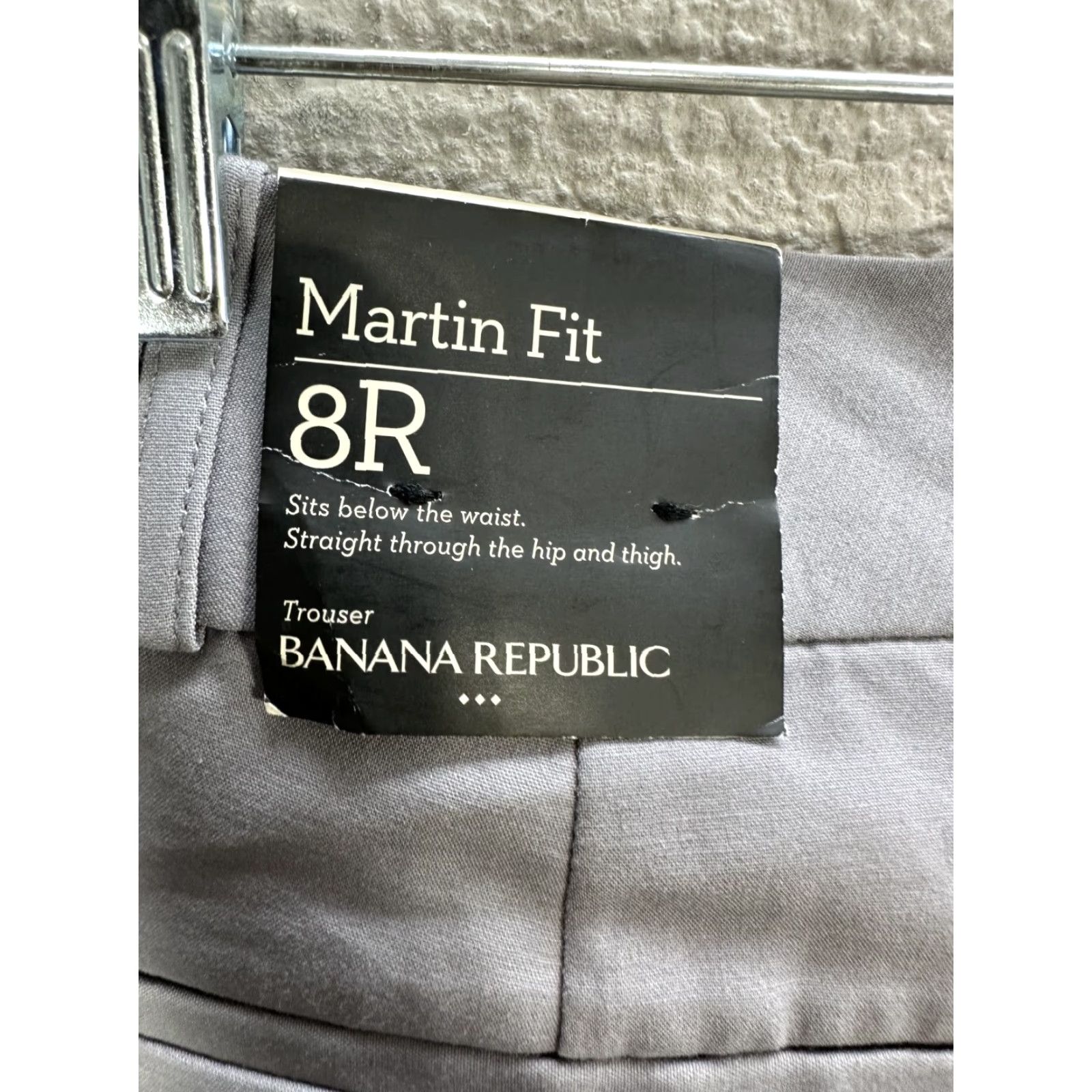 Banana Republic Womens Banana Republic Martin-Fit Purplish Gray Dress Pants Trouser Formal Sz 8R Pants Women Gray Dress Pants 90s? Size 30" / US 8 / IT 44 - 5 Thumbnail