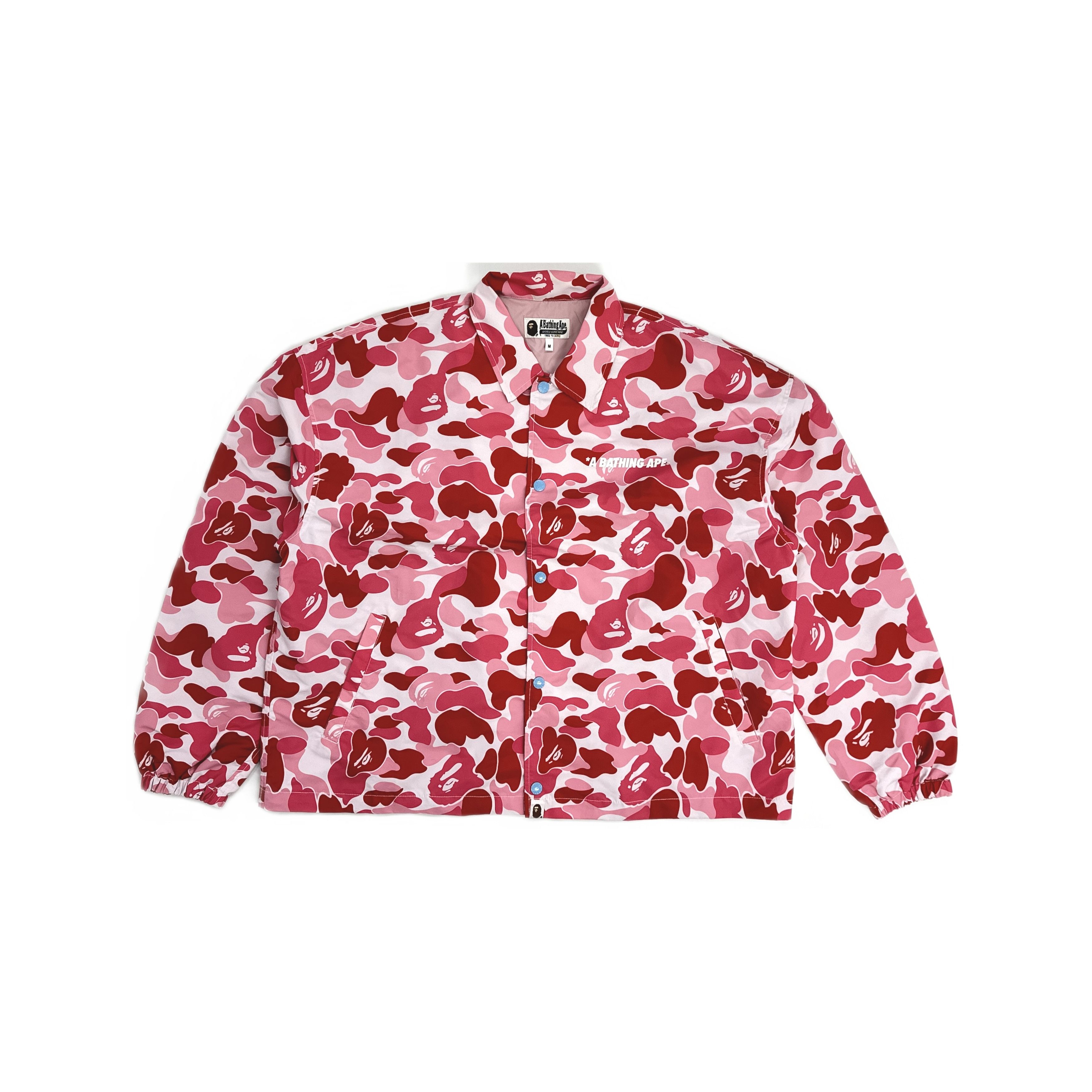 Bape A BATHING APE Back Logo Coach Jacket Red Size L | Grailed