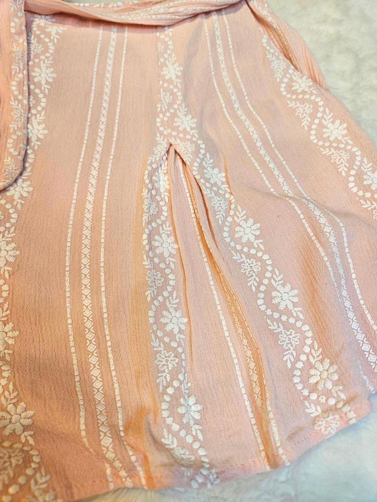 Designer Sadie & Sage Pink Floral Printed High-Waisted Shorts #520 Size 32" / US 10 / IT 46 - 5 Thumbnail