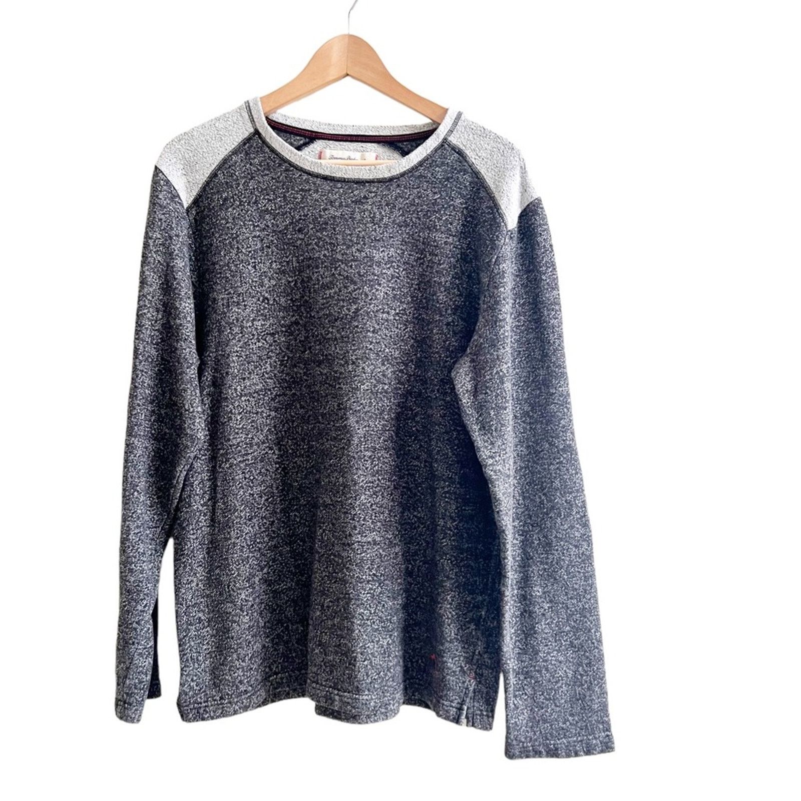 Tommy Bahama Tommy Bahama Men’s Marled Charcoal & Gray Pullover Large Size US L / EU 52-54 / 3 - 1 Thumbnail