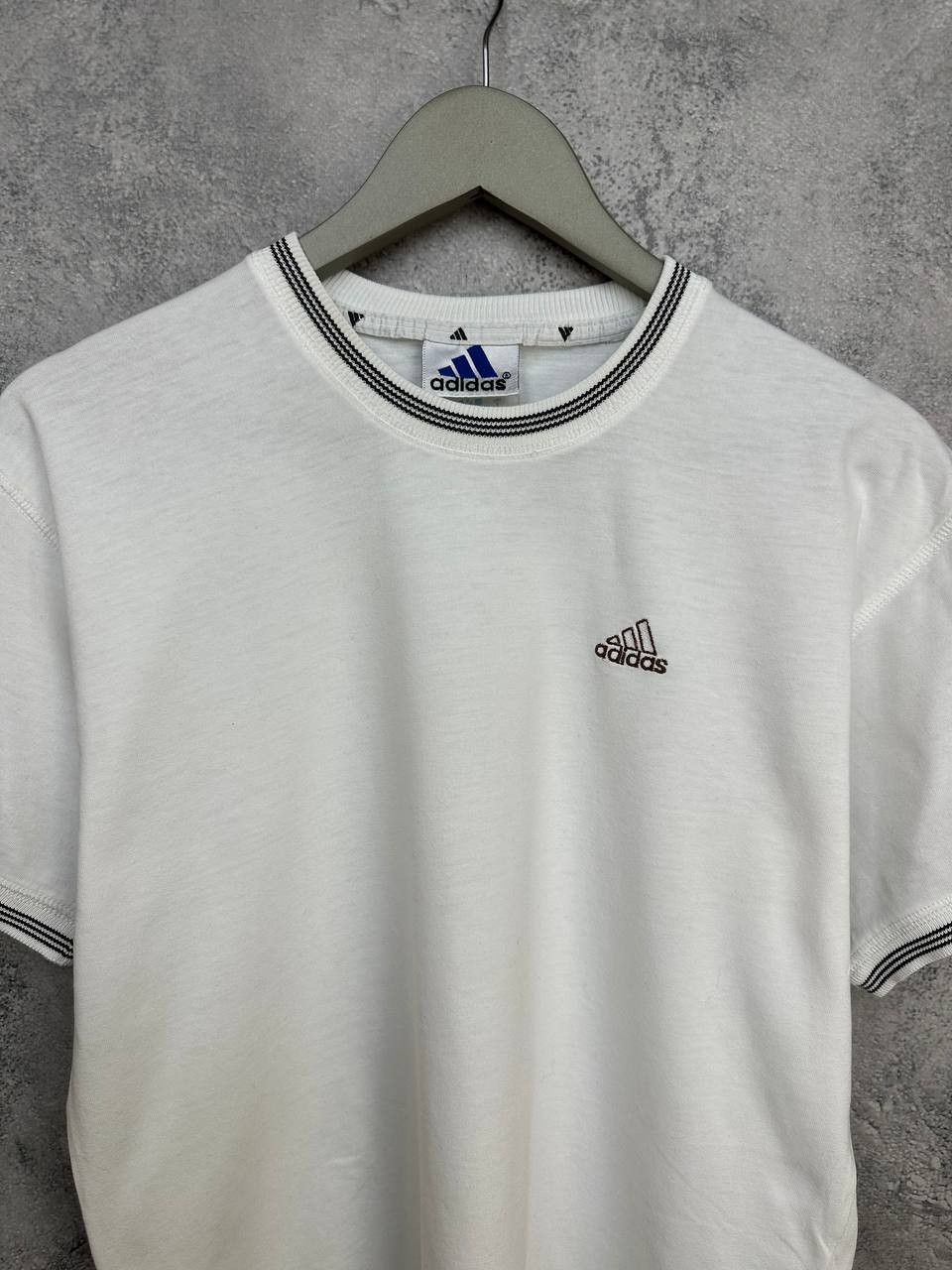 Adidas Adidas Vintage Retro Ringer T-Shirt White Small Logo Size US S / EU 44-46 / 1 - 4 Thumbnail