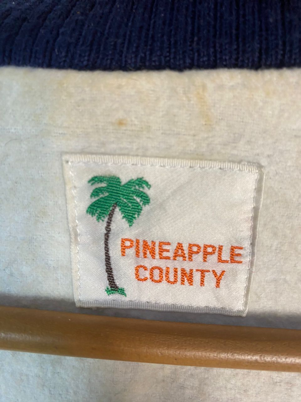 Japanese Brand × Vintage Vintage pineapple county stripe denim snap button jacket Size US M / EU 48-50 / 2 - 9 Thumbnail