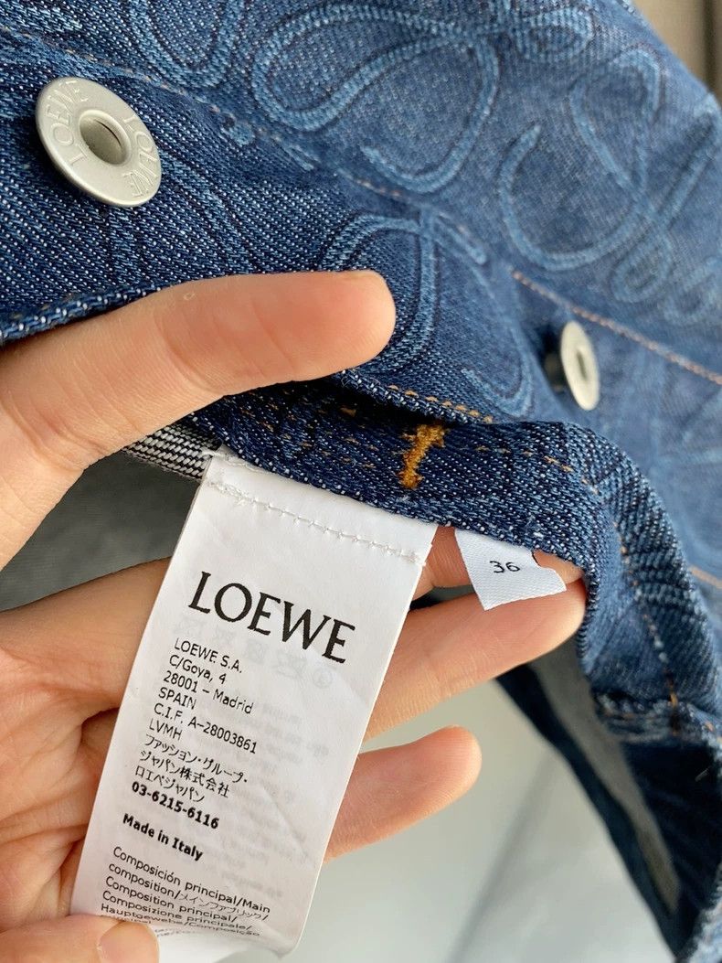 Loewe Loewe Full-print button denim jacket Size XXS / US 00 / IT 34 - 8 Thumbnail