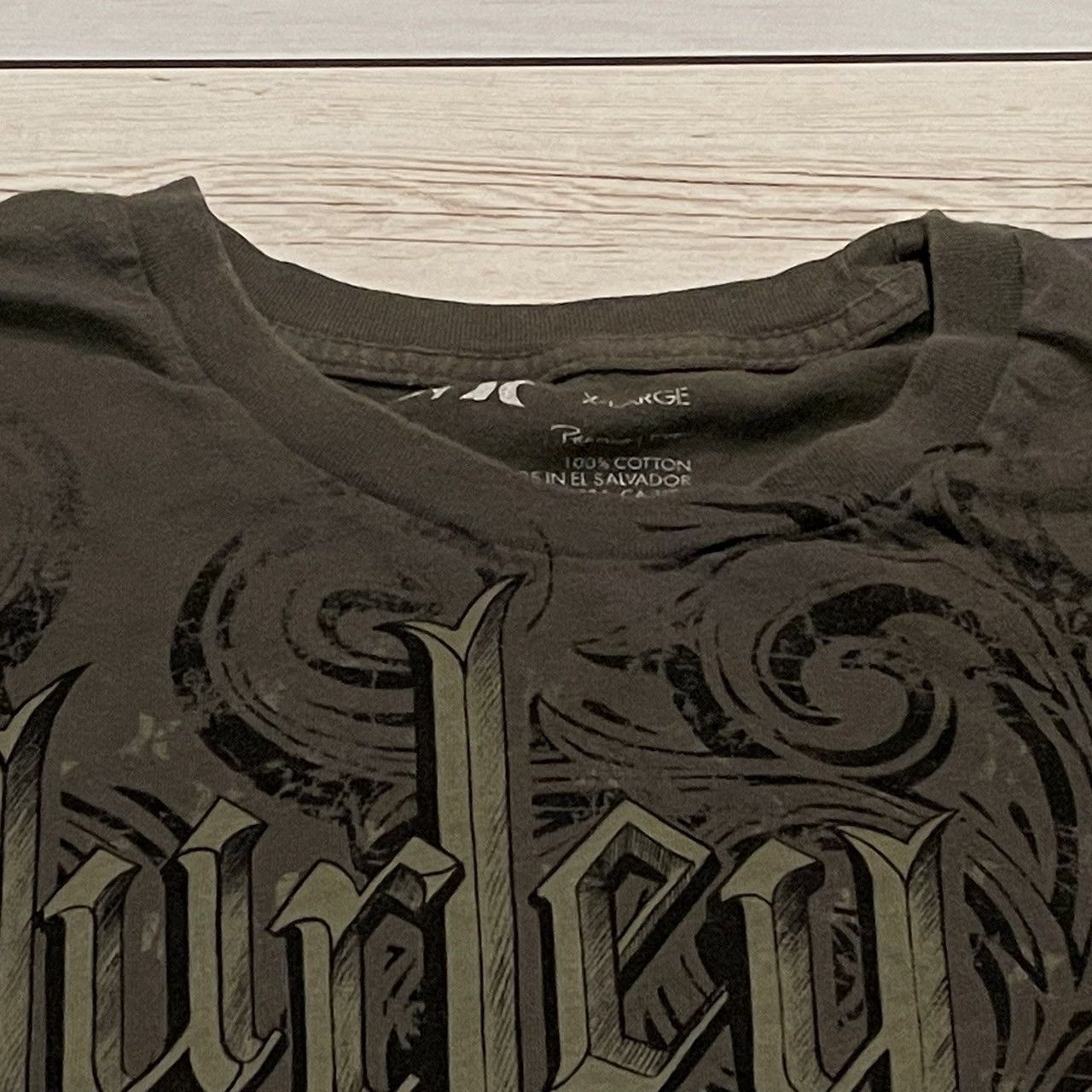 Affliction × Hurley × Tapout Rare Hurley Wings Cross Tee Y2K Affliction Style Size US XL / EU 56 / 4 - 3 Thumbnail
