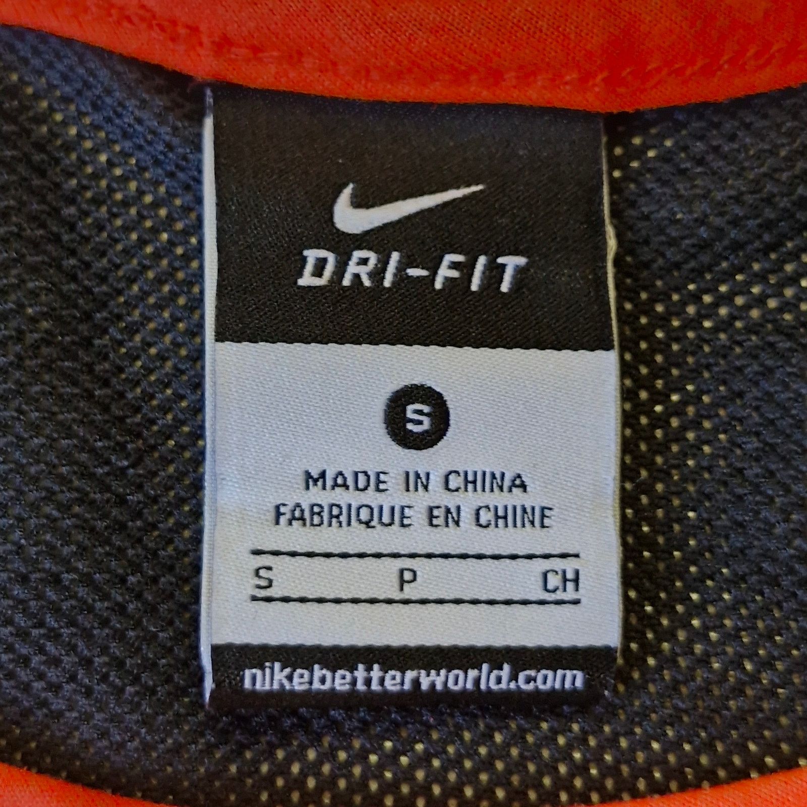 Nike Nike Women’s Dri‑Fit Orange Black Mesh Long Sleeve Size S Size S / US 4 / IT 40 - 2 Thumbnail