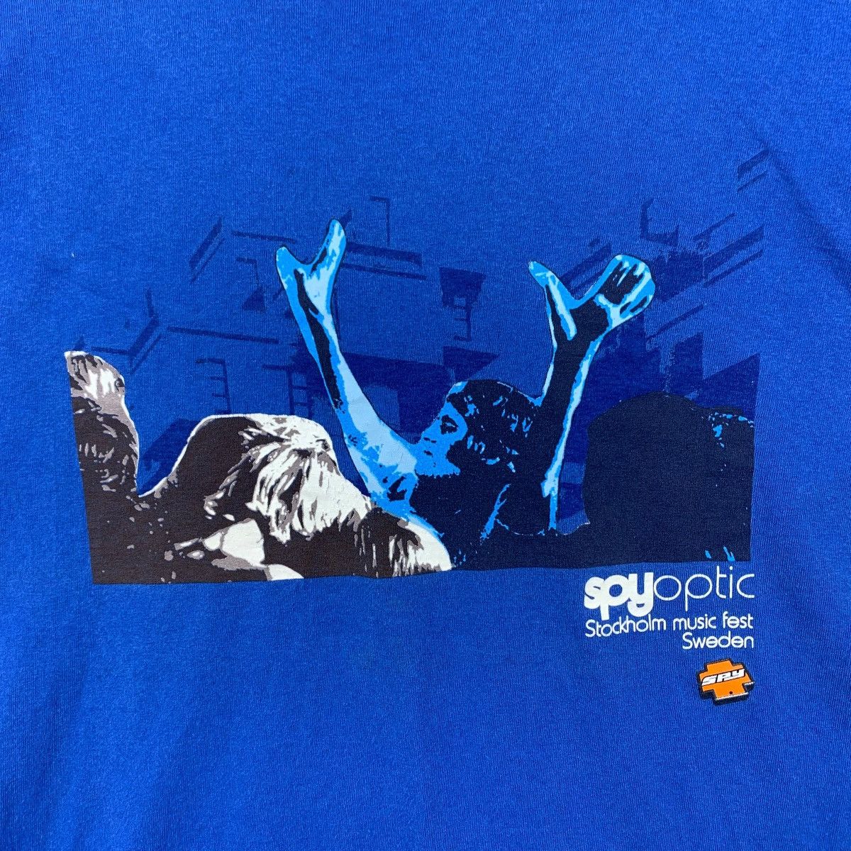 SPY Optic SPYOPTIC Stockholm Music Feat Sweden Print Blue Short Shirt Size US L / EU 52-54 / 3 - 3 Thumbnail