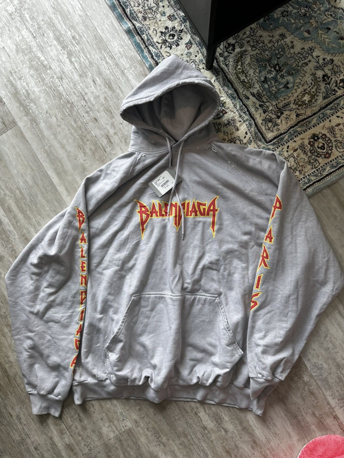 Balenciaga Balenciaga Garde-Robe Care Label Hoodie | Grailed