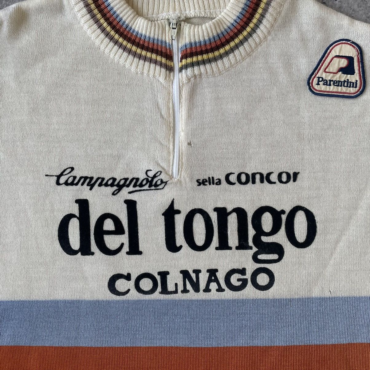 Vintage Vintage Cycling Jersey Del Tongo Colango 80s Size US S / EU 44-46 / 1 - 2 Thumbnail