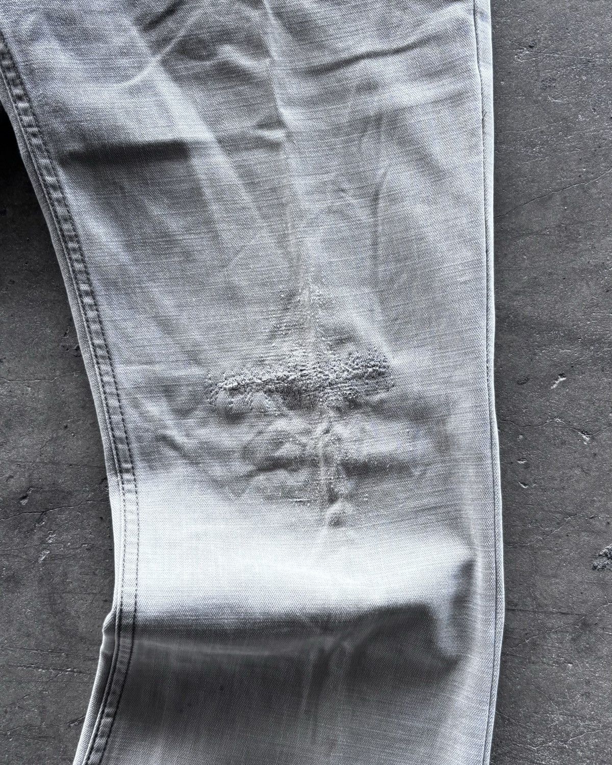 If Six Was Nine × Japanese Brand × Le Grande Bleu (L.G.B.) Emba Ifsixwasnine Lgb Style Grey Flared Denim Pants Size US 29 - 3 Thumbnail