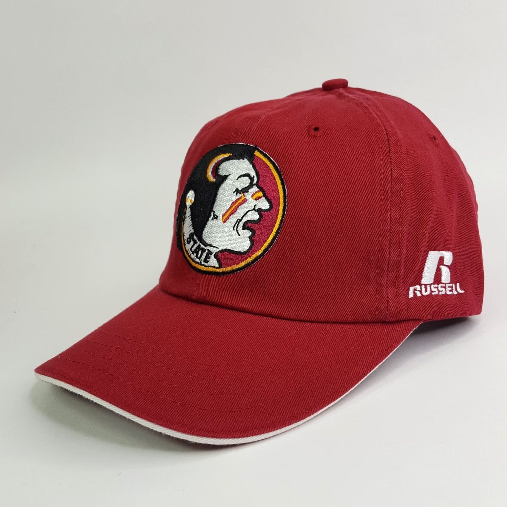Russell Athletic VINTAGE Florida State Seminoles Hat NCAA Red Logo Cap Retro Size ONE SIZE - 4 Thumbnail