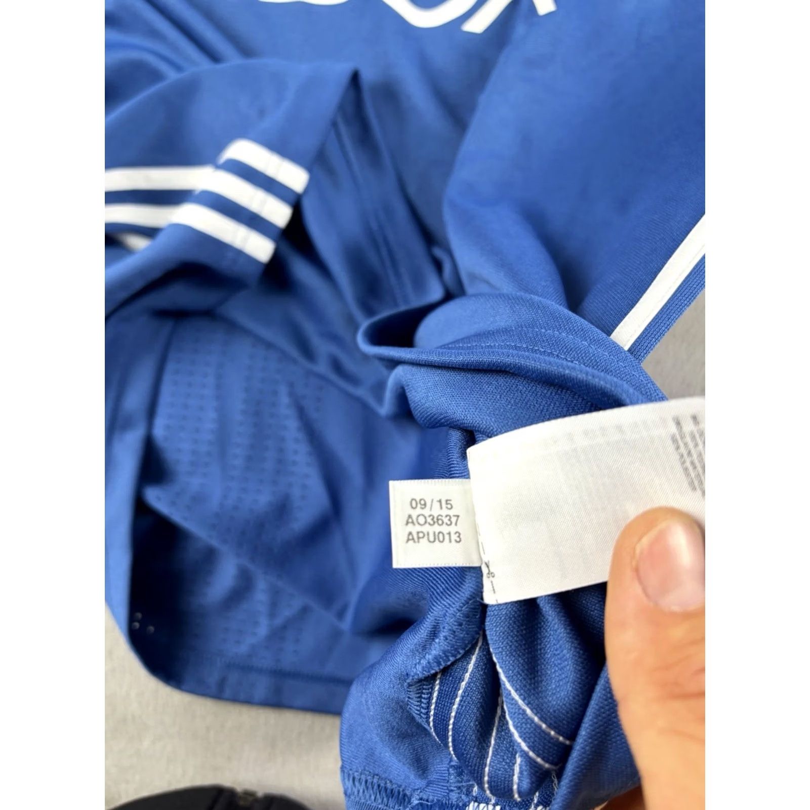 Adidas Adidas Seattle Sounders Soccer Long Sleeve Jersey XL Goalie Kit Blue Mens Mock Neck Pullover Size US XL / EU 56 / 4 - 5 Thumbnail
