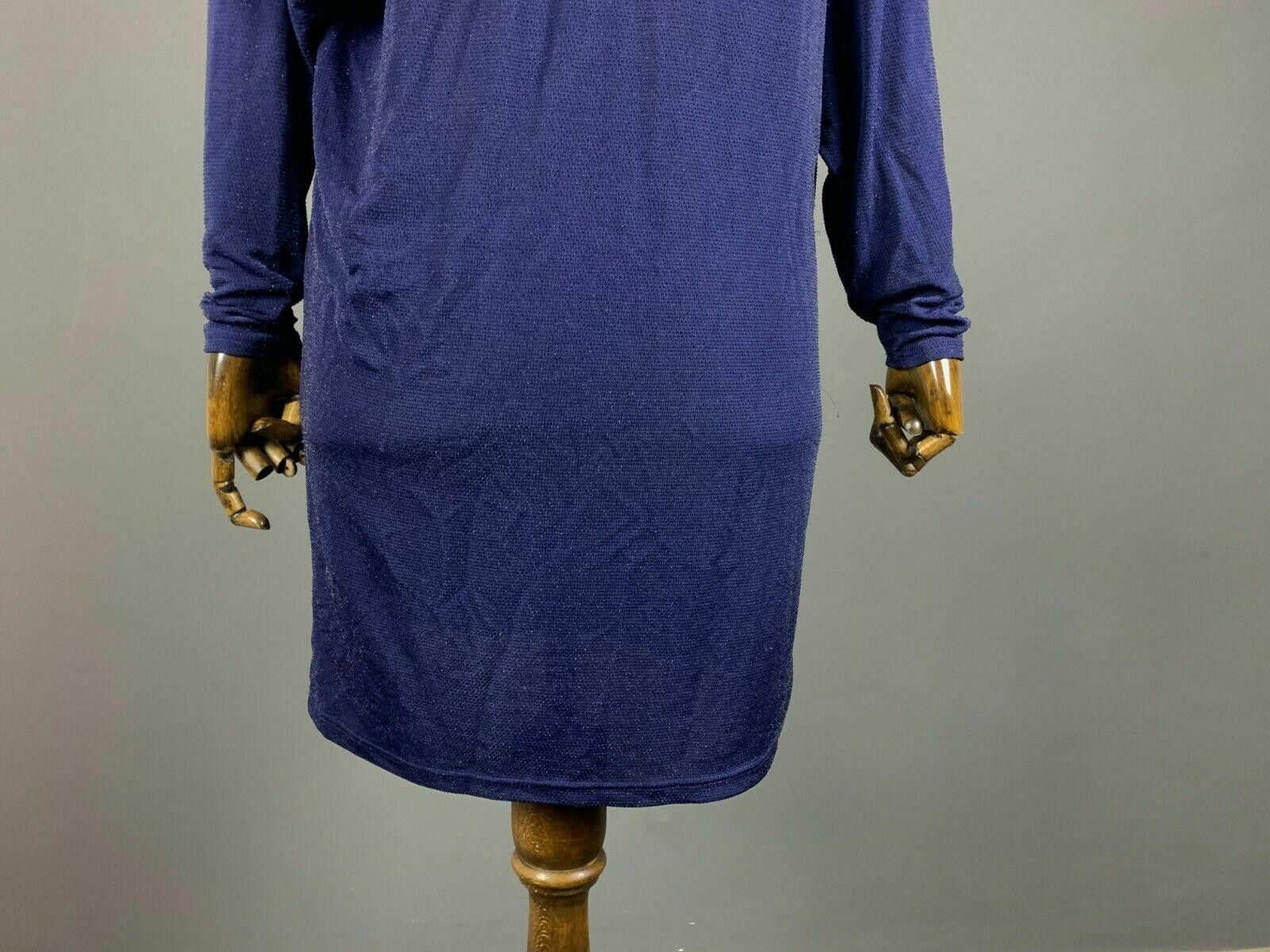 Gianni Valentino Ladies Ganni Blue Long Sleeve V-Neck A-Line Dress Size XS Size XS / US 0-2 / IT 36-38 - 6 Thumbnail