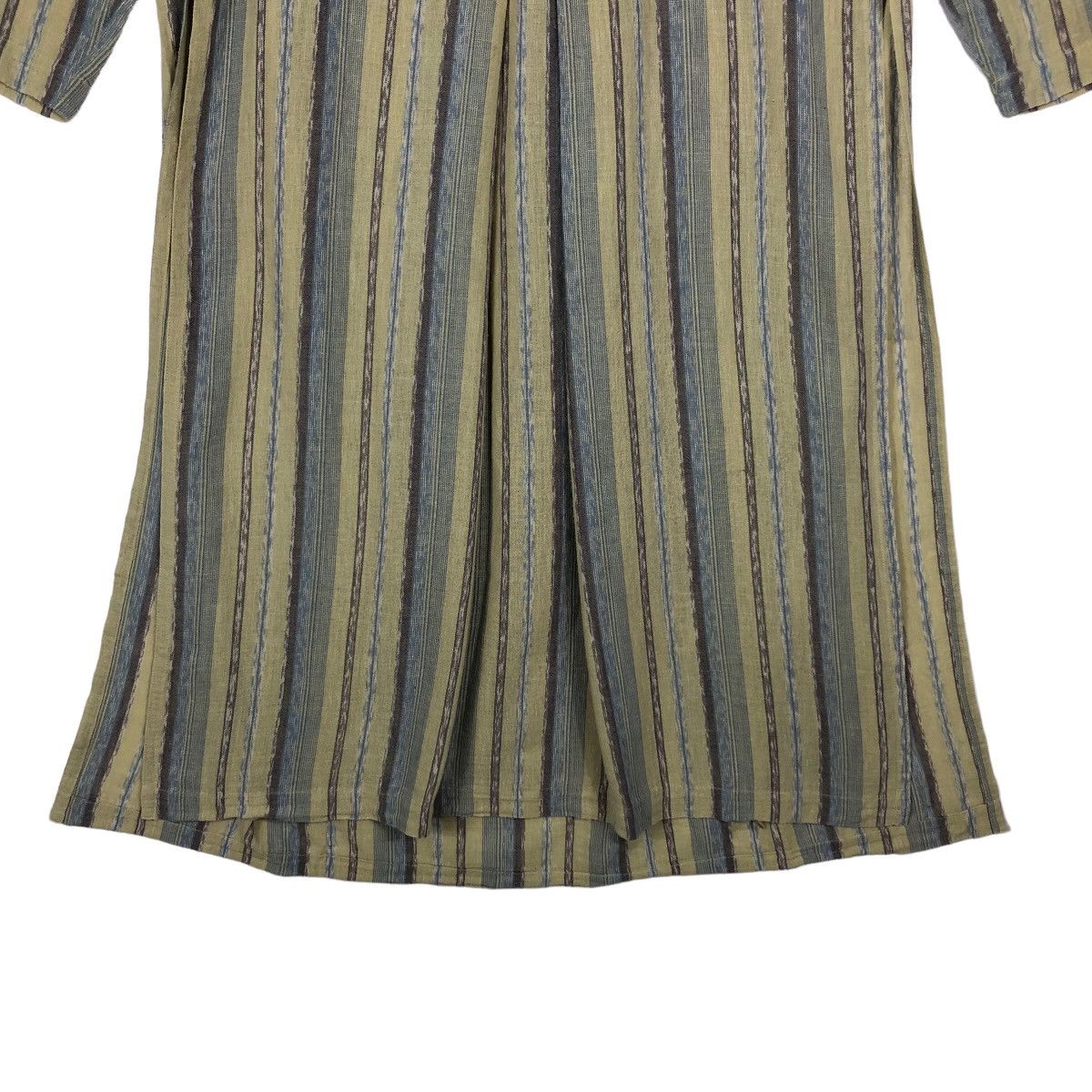 Issey Miyake 🔥Rare 70’s Vintage Issey Miyake Stripe Midi Dress Size M / US 6-8 / IT 42-44 - 6 Thumbnail