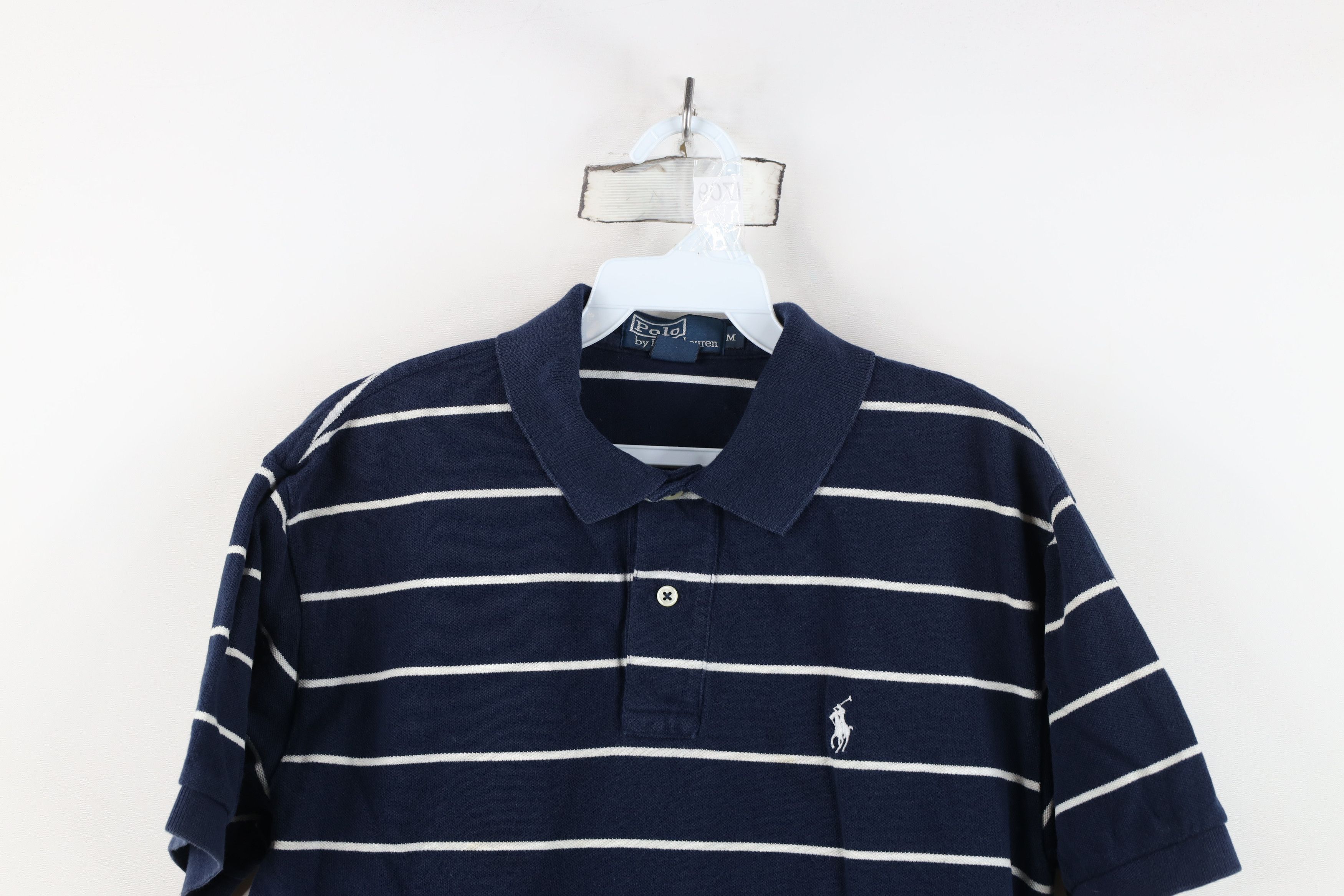 Ralph Lauren Vintage 90s Ralph Lauren Collared Golf Polo Shirt Blue Size US M / EU 48-50 / 2 - 2 Thumbnail