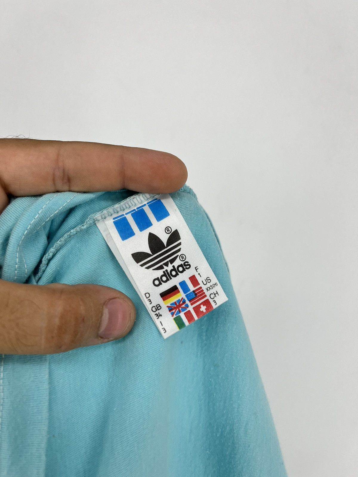 Adidas 90s Vintage Adidas Take Off Big Logo tee shirt Size US M / EU 48-50 / 2 - 10 Thumbnail