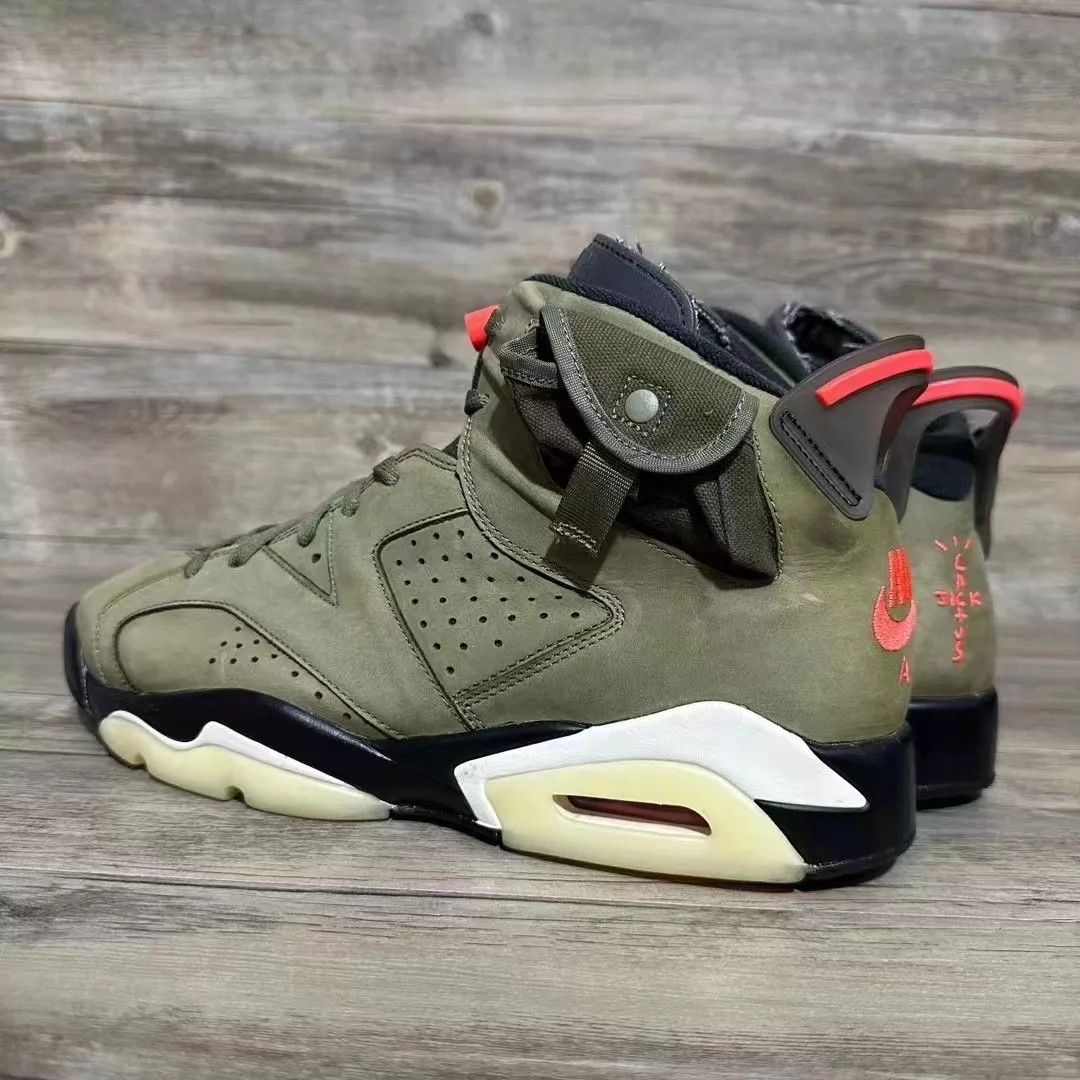 Travis Scott Travis Scott x Air Jordan 6 Olive US 45 Size US 12 / EU 45 - 4 Thumbnail
