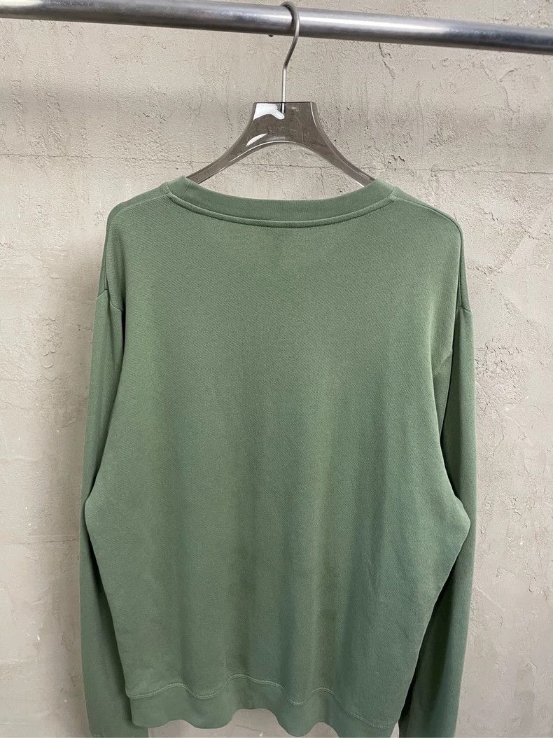 Loewe Loewe Grey-green embroidered orange Logo round neck sweate Size XL / US 12-14 / IT 48-50 - 4 Thumbnail