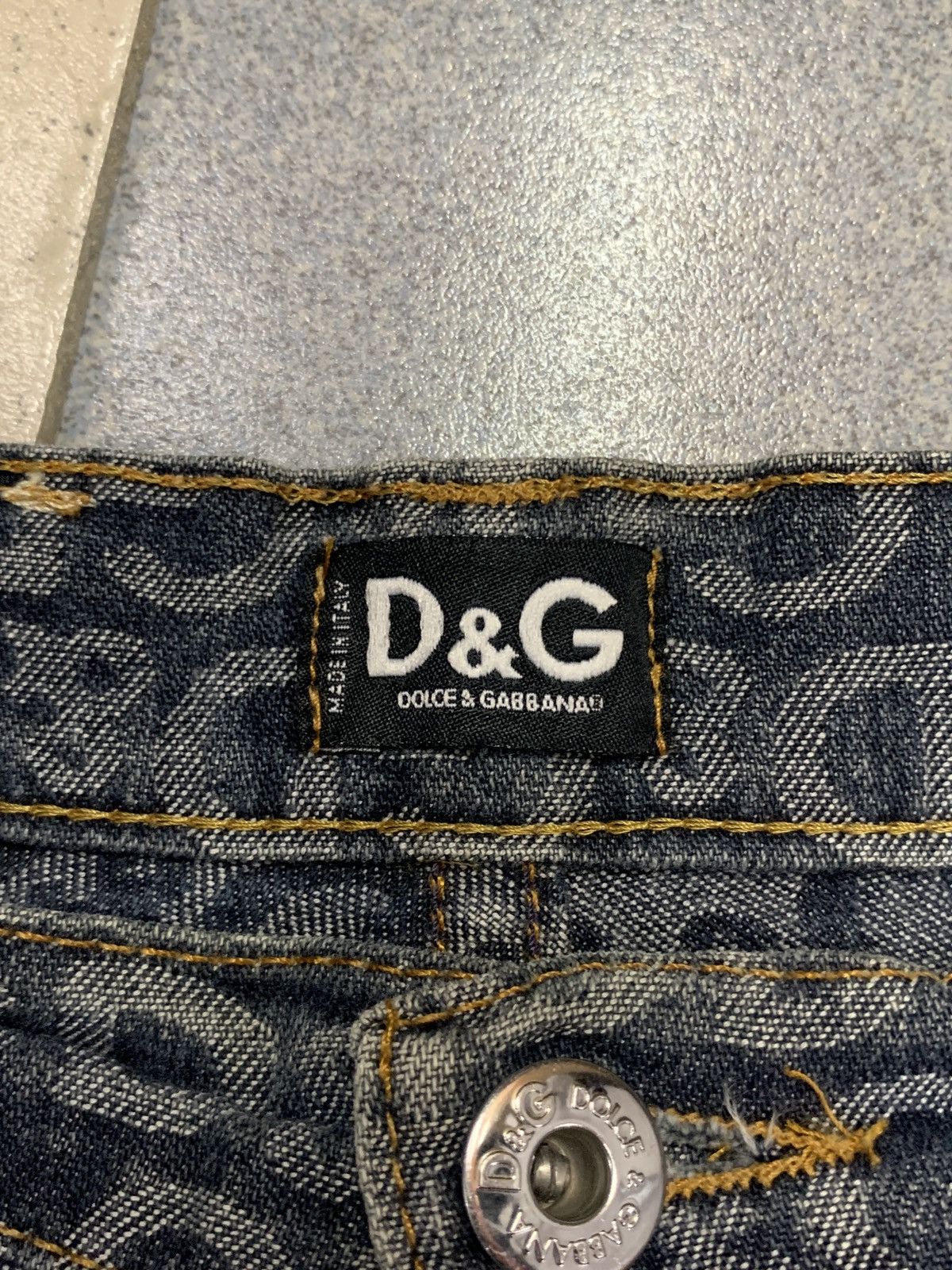Dolce & Gabbana Vintage 2000s Dolce & Gabbana Monogram Jeans Size US 28 / EU 44 - 15 Thumbnail