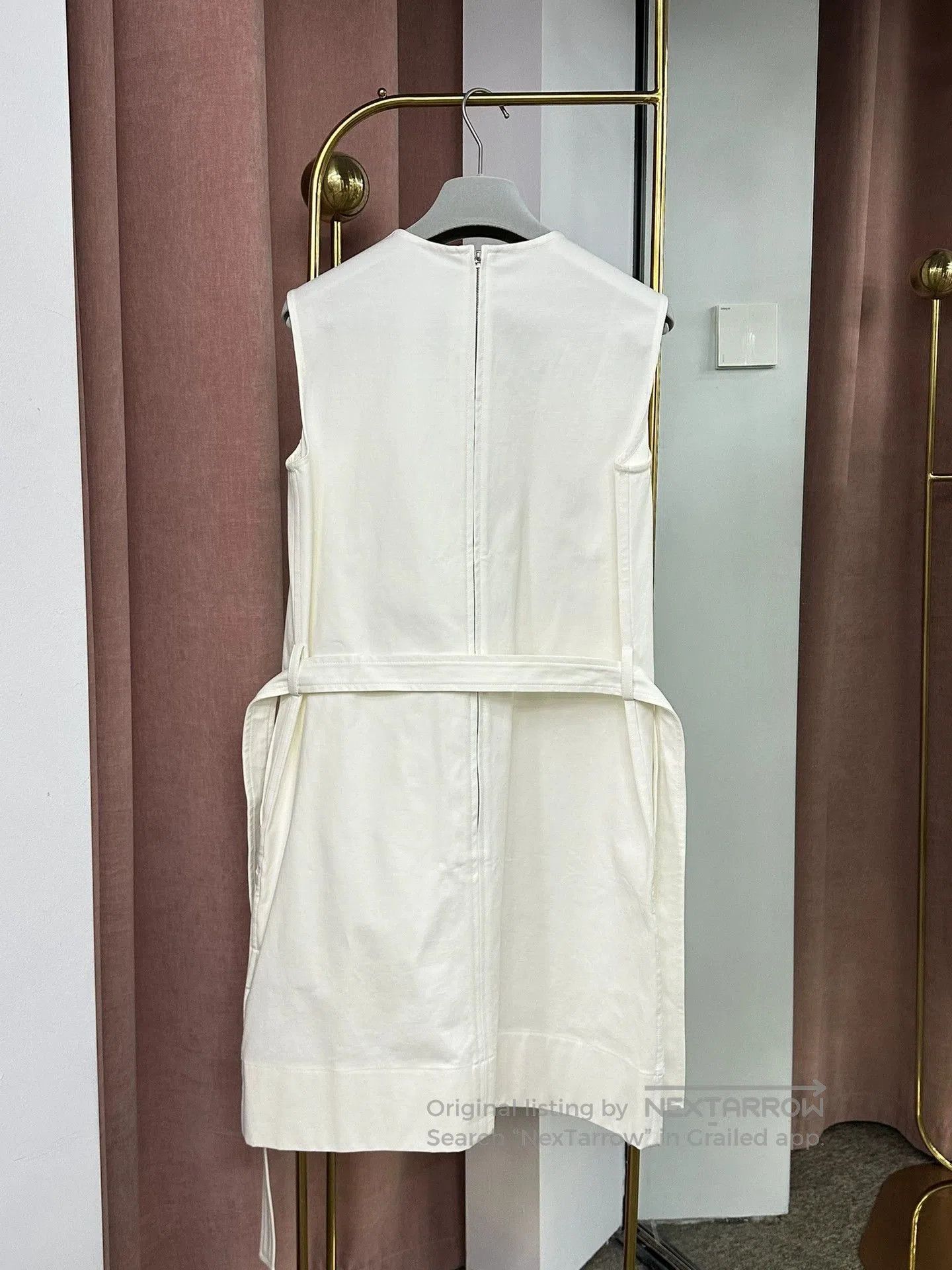 Hermes Hermès Sleeveless White Dress. Size M / US 6-8 / IT 42-44 - 3 Thumbnail