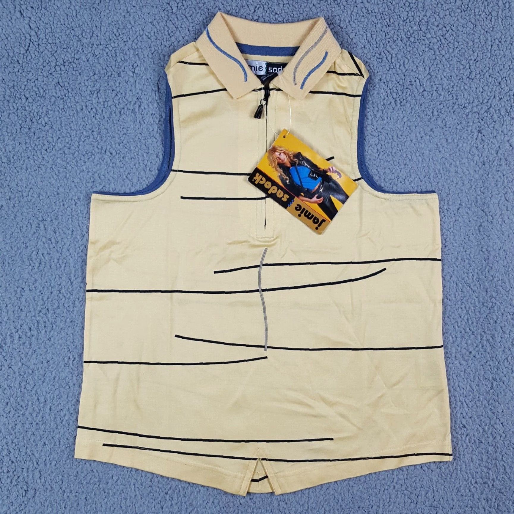 Vintage VINTAGE Jamie Sadock Polo Shirt Women's Petite S Sleeveless Yellow 90s Y2K Preppy Tennis Golf Shirt Size S / US 4 / IT 40 - 2 Thumbnail