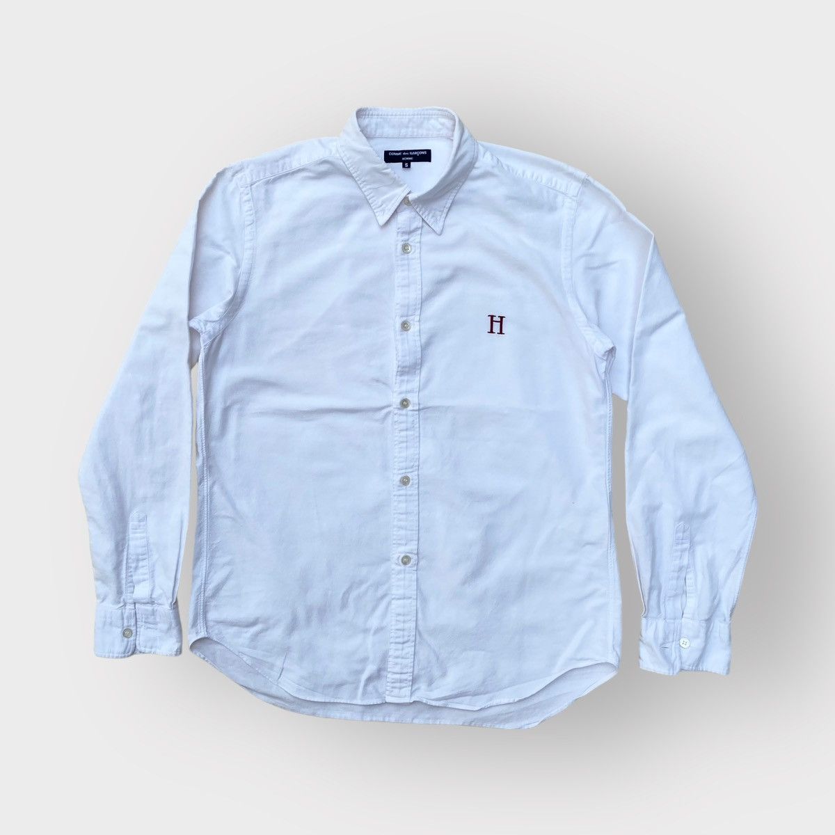 Comme des Garcons H Embroidered Oxford Shirt Size US S / EU 44-46 / 1 - 2 Thumbnail