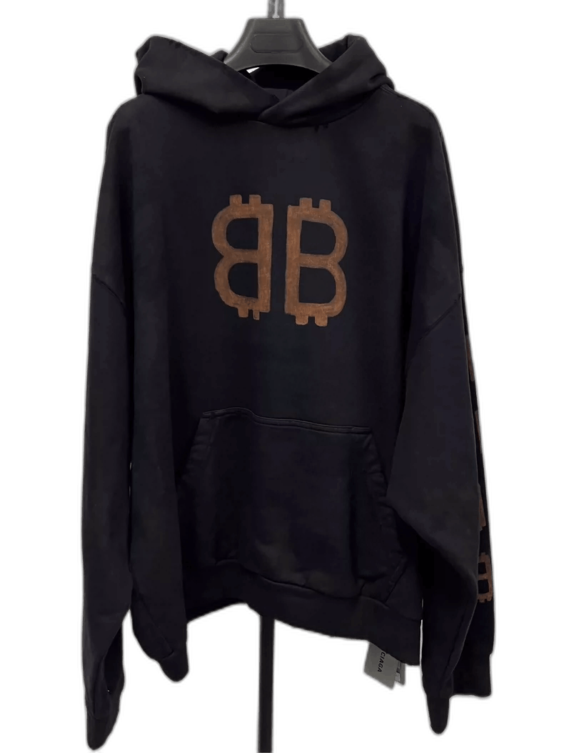 Balenciaga Balenciaga Vintage Bitcoin Hoodie Sweatshirt Size US M / EU 48-50 / 2 - 1 Thumbnail