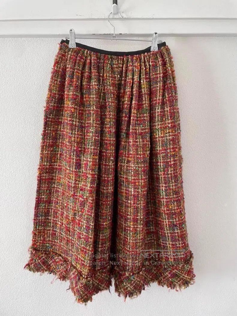Junya Watanabe Junya Watanabe size M Coarse Tweed Knit Skirt Size 22" - 3 Thumbnail