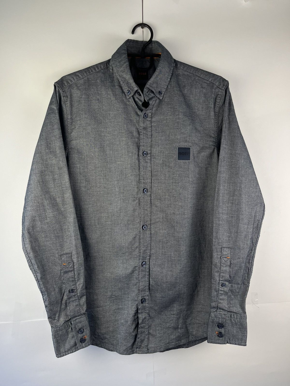 Hugo Boss Boss Hugo Boss Cotton Long Sleeve Shirt Button Up Size US S / EU 44-46 / 1 - 1 Thumbnail