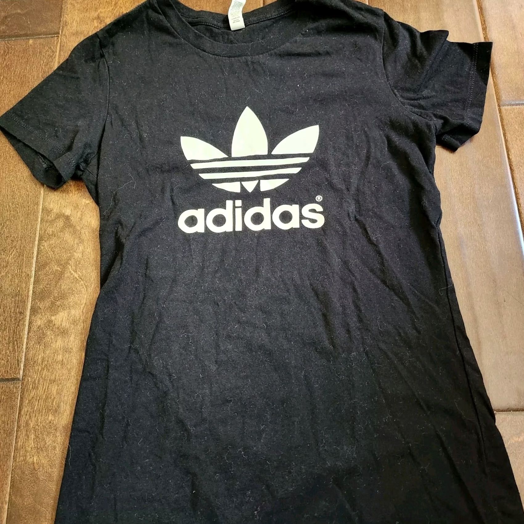 Adidas Adidas Black Tee Shirt Mens Size M Crew Neck Short Sleeve Logo T-Shirt Trefoil - Cotton Size US M / EU 48-50 / 2 - 5 Thumbnail
