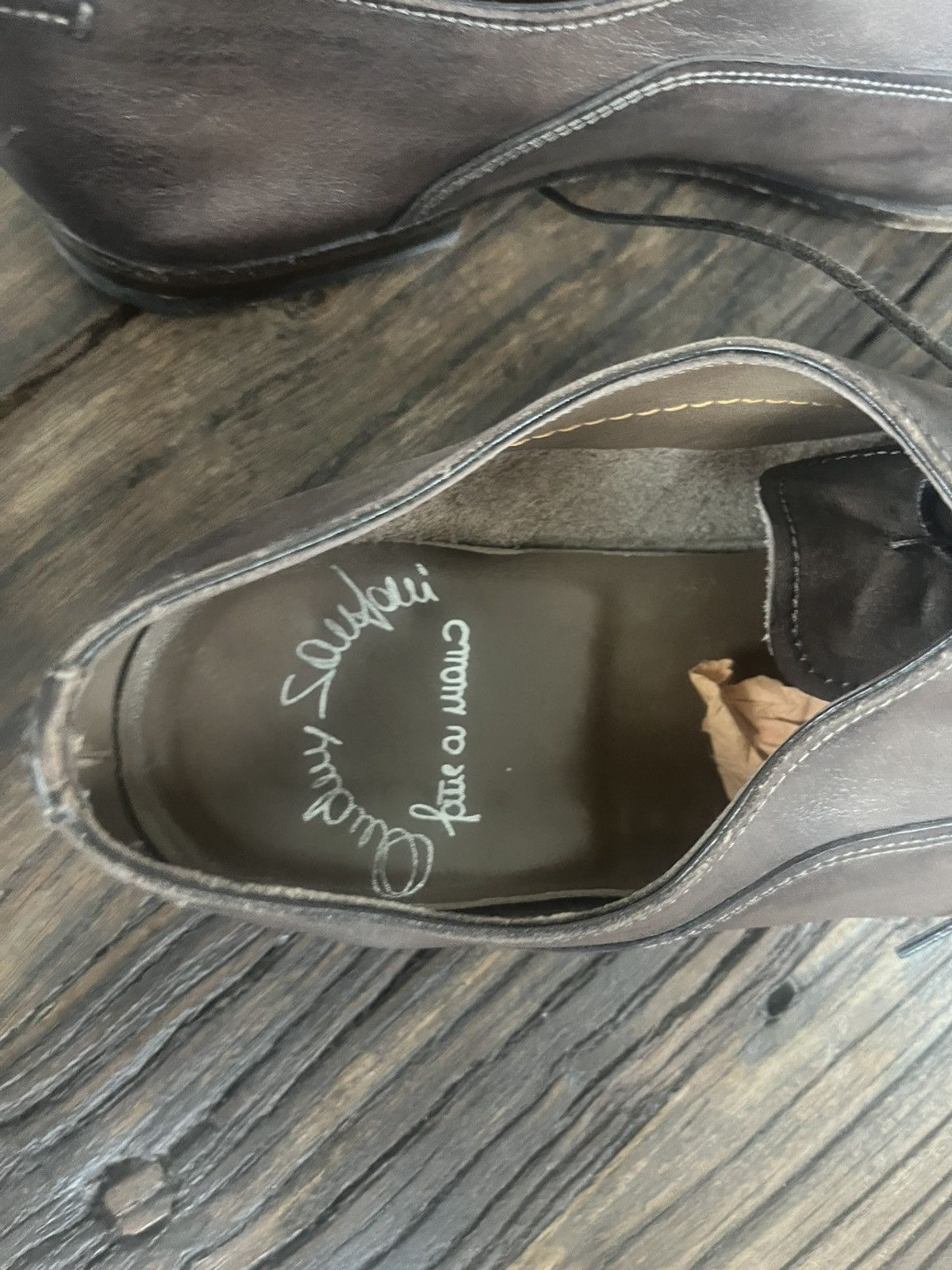 Santoni Santoni Brown Oxford Dress Shoes UK7 Size US 8 / EU 41 - 2 Thumbnail