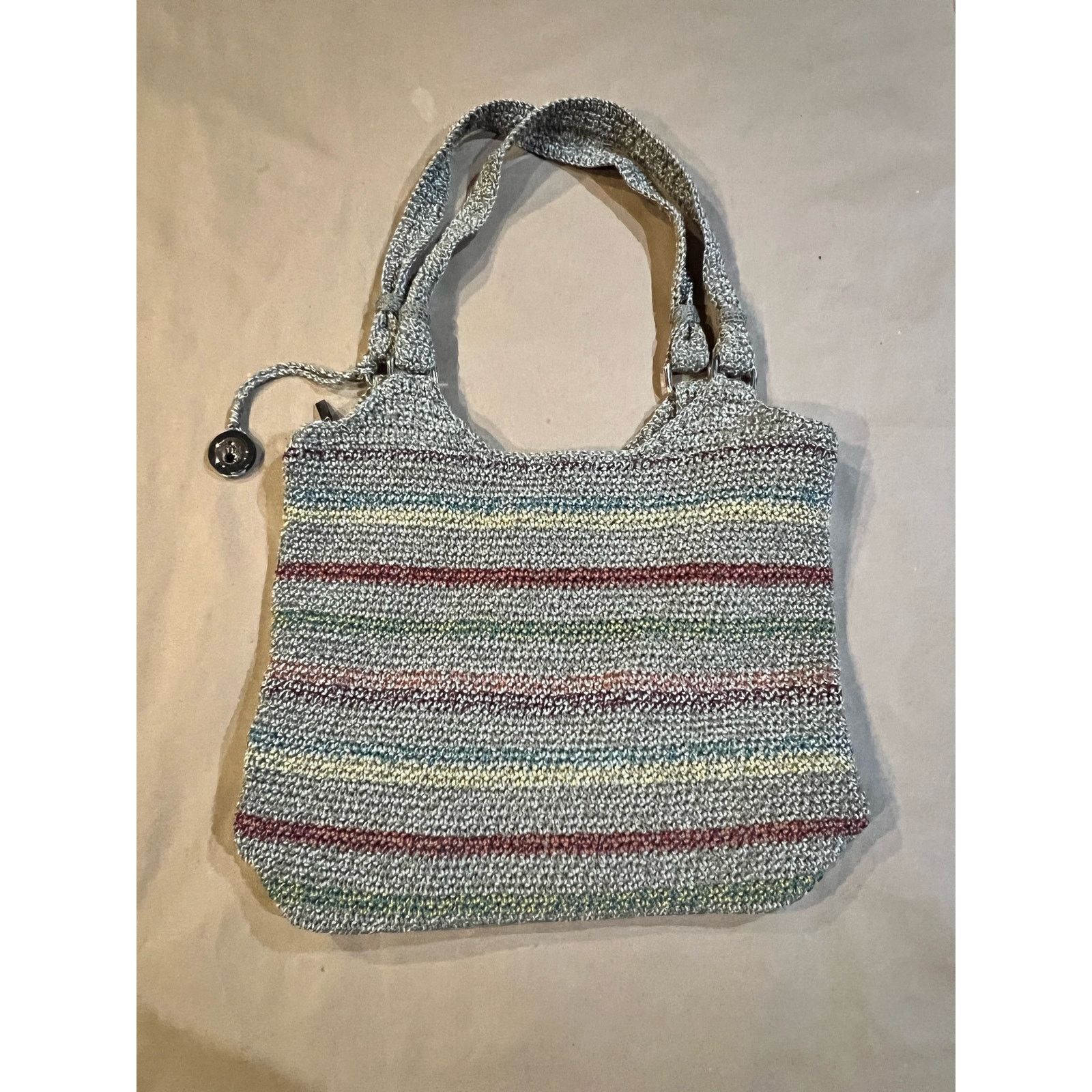 The Sak The Sak Purse Shoulder Bag Multicolored Crochet Rainbow Boho Size ONE SIZE - 4 Thumbnail
