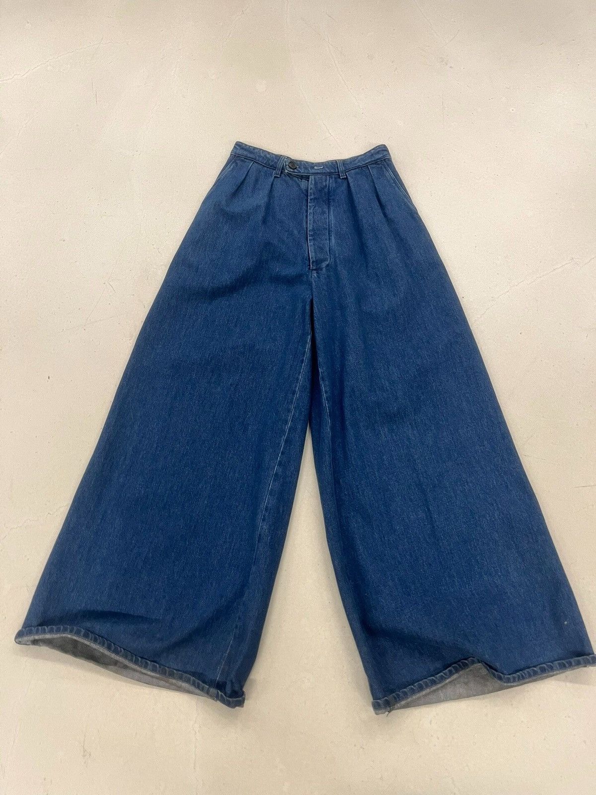 Raf Simons A/W 22 'Big Denim Pants' With Elastic Waist | Grailed