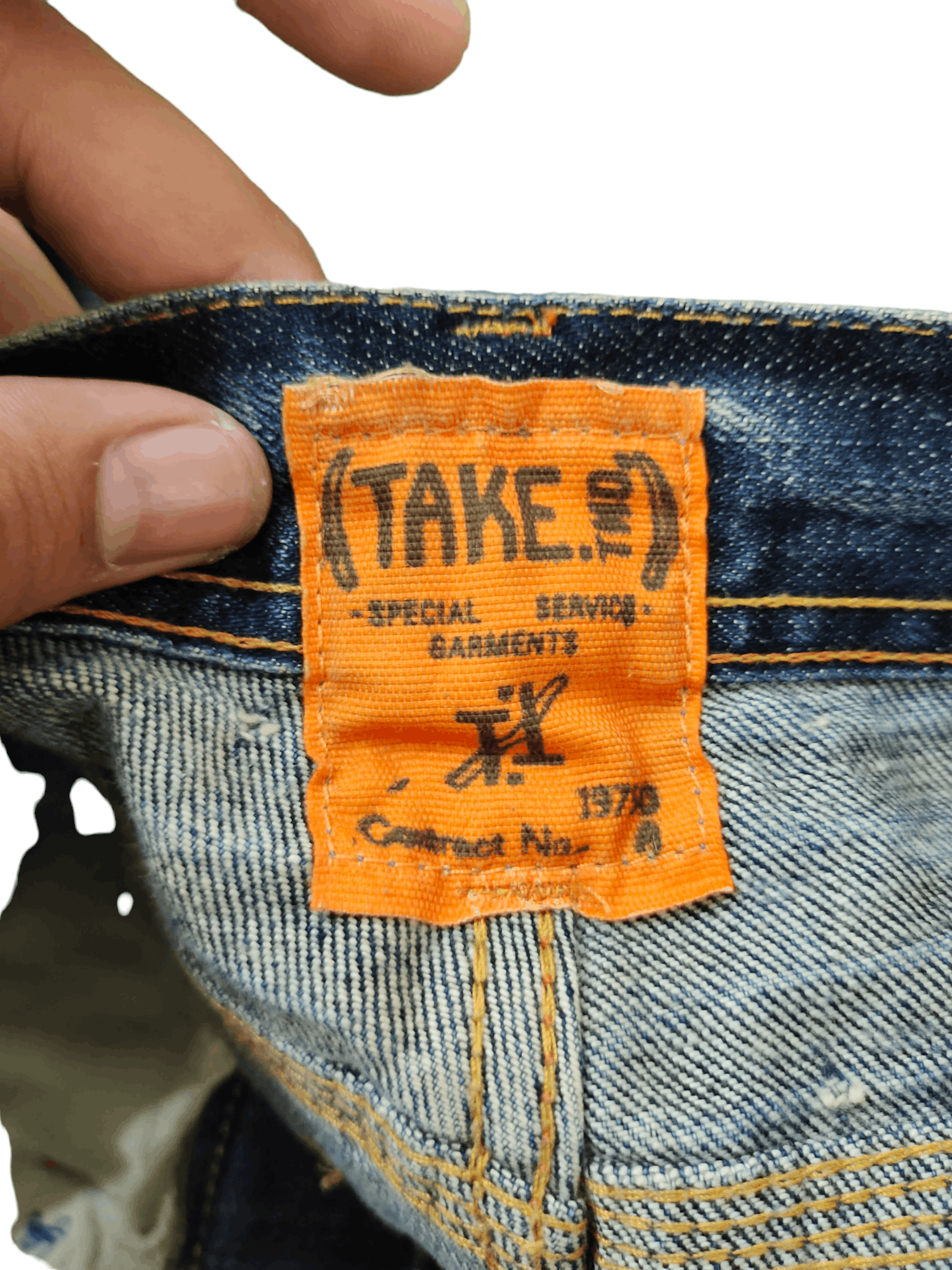 Kapital Vintage Take Two Barros D0500 Spiral Cut Denim Jeans Size US 31 - 16 Thumbnail