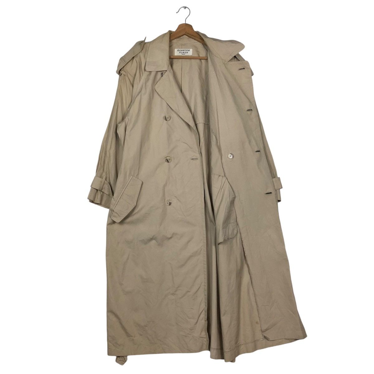Japanese Brand 🔥VINTAGE TRENCH COATS DOUBLE BREAST QUARTER FLASH 4042331 Size US M / EU 48-50 / 2 - 14 Thumbnail