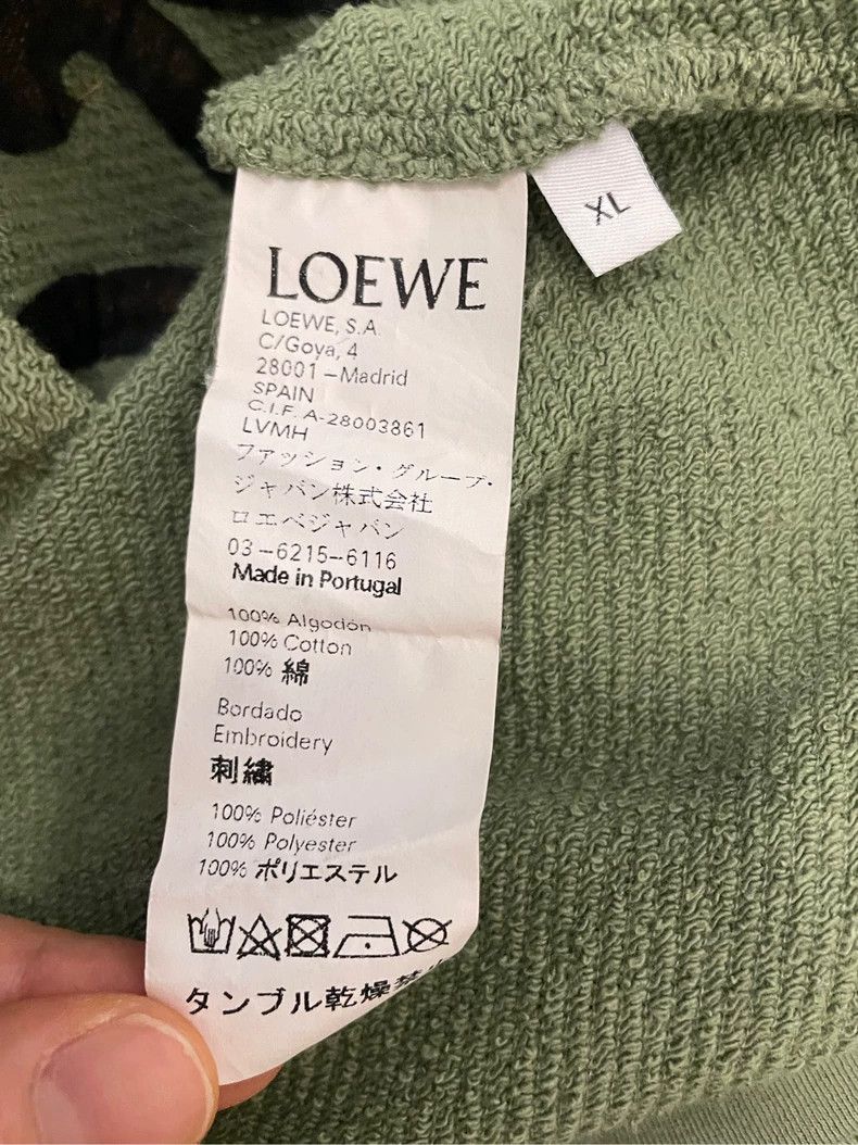 Loewe Loewe Grey-green embroidered orange Logo round neck sweate Size XL / US 12-14 / IT 48-50 - 6 Thumbnail