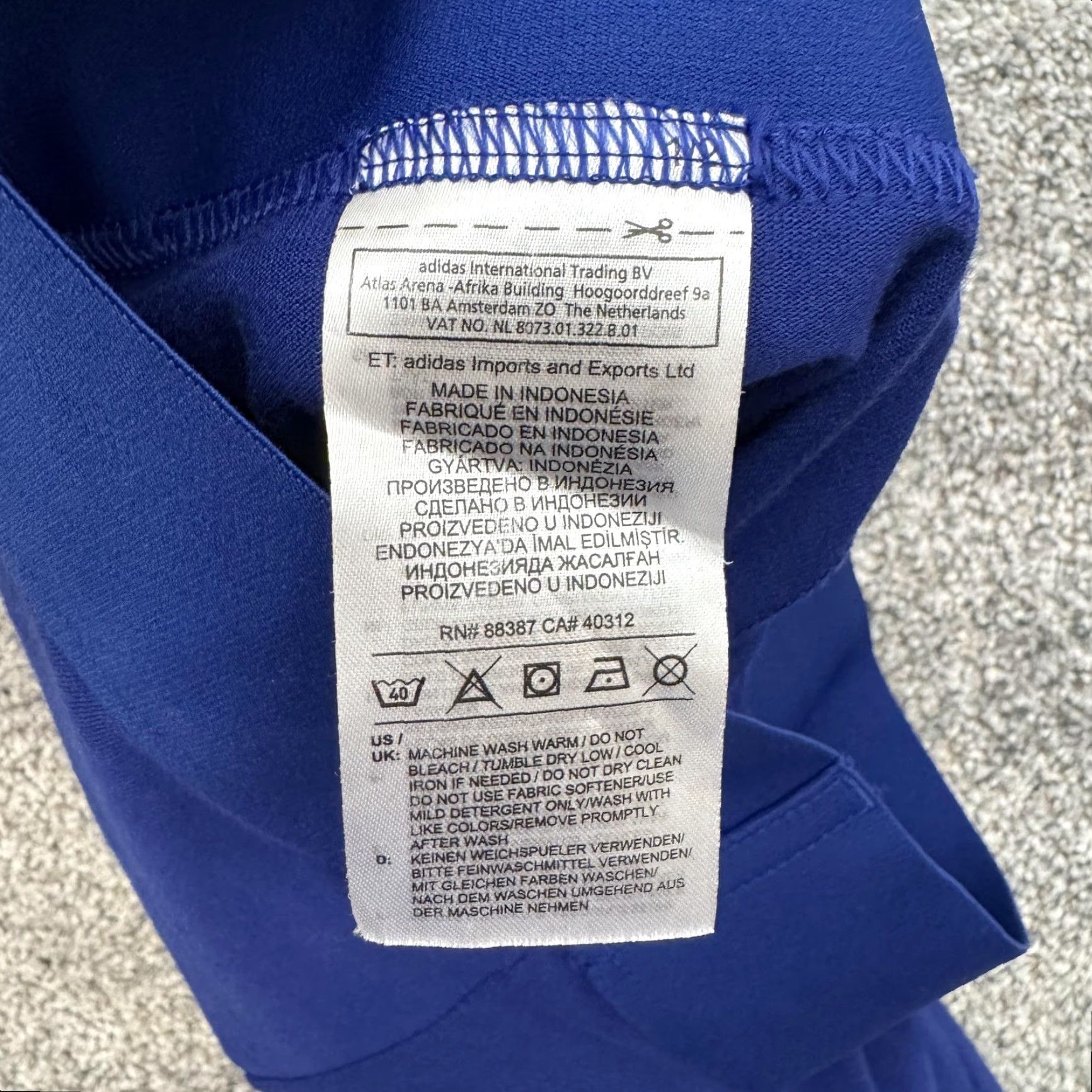 Adidas Adidas Leggings XS Activewear Women Regular Ankle Blue Reflective Breathable Stretch Yoga Running Gym Training Size 26" / US 2 / IT 38 - 7 Thumbnail